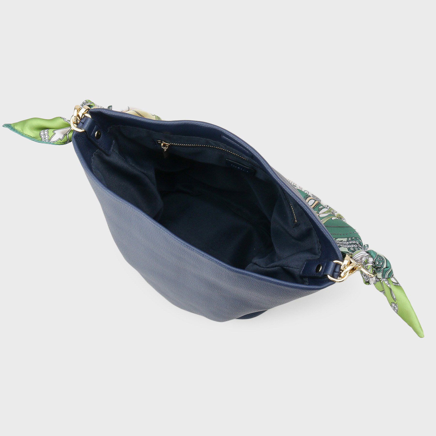 INDIVI「【ハンドル2WAY／A4収納】スカーフハンドル バケツバッグ」|ハンドバッグ|