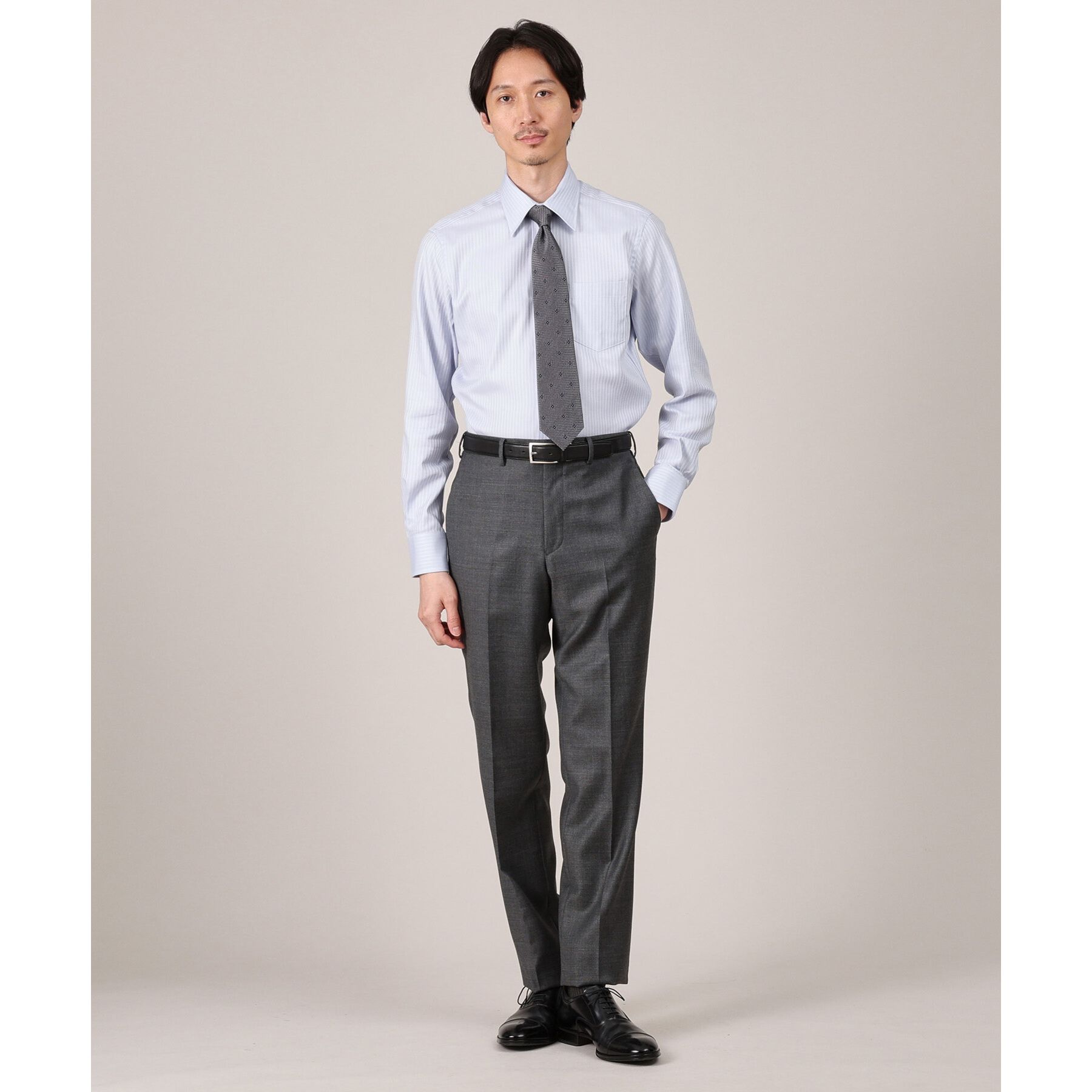 TAKEO KIKUCHI「【Made in JAPAN】ドビーストライプ ドレス シャツ」|シャツ・ブラウス|