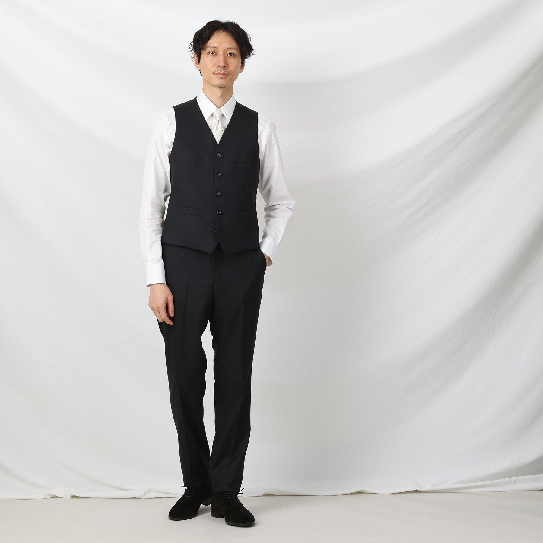 TAKEO KIKUCHI「【Made in JAPAN】矢絣（やがすり）ベスト／ スリーピース対応」|スーツ|