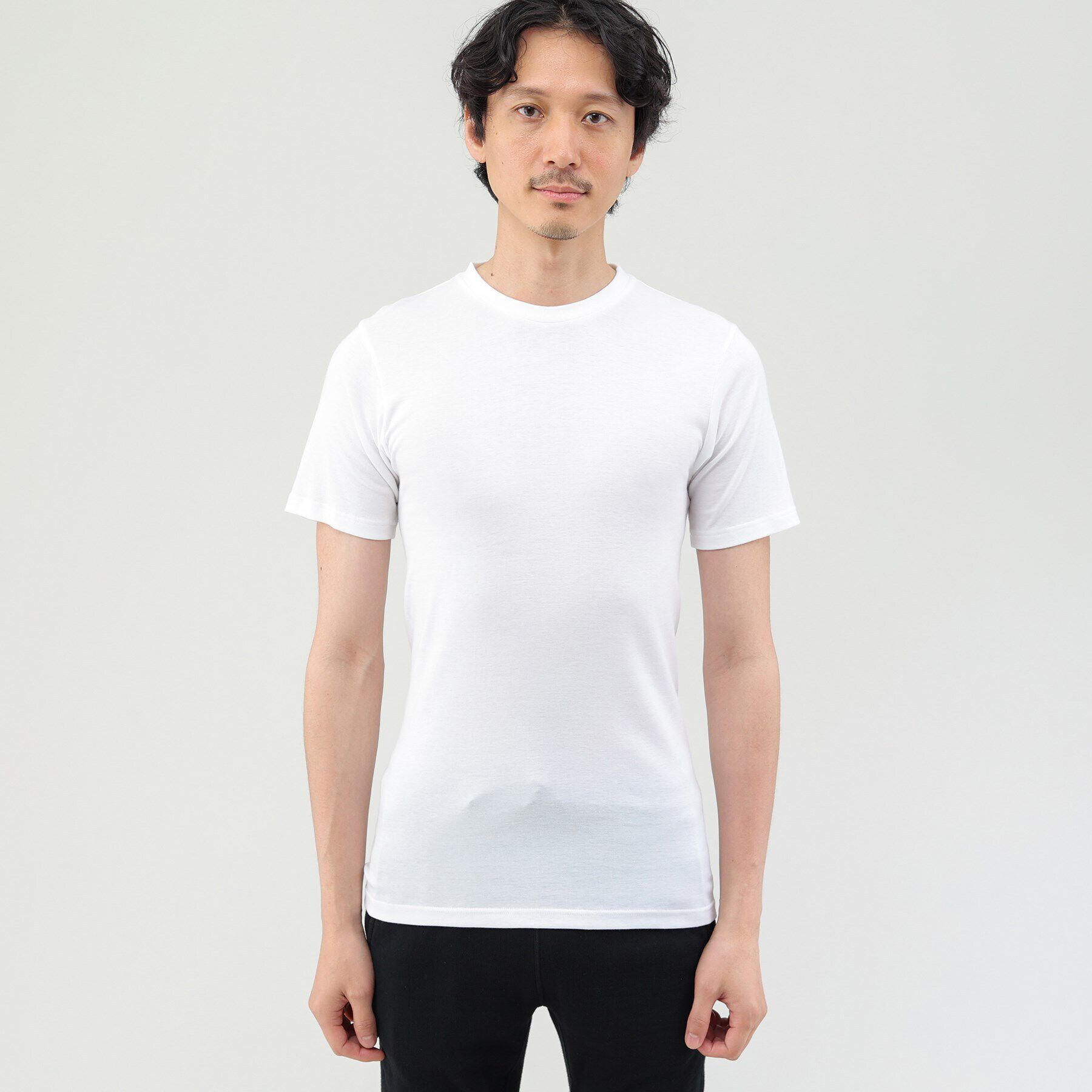 TAKEO KIKUCHI「【MADE IN　JAPAN】ベーシック　半袖クルーネック Tシャツ」|ルームウェア|