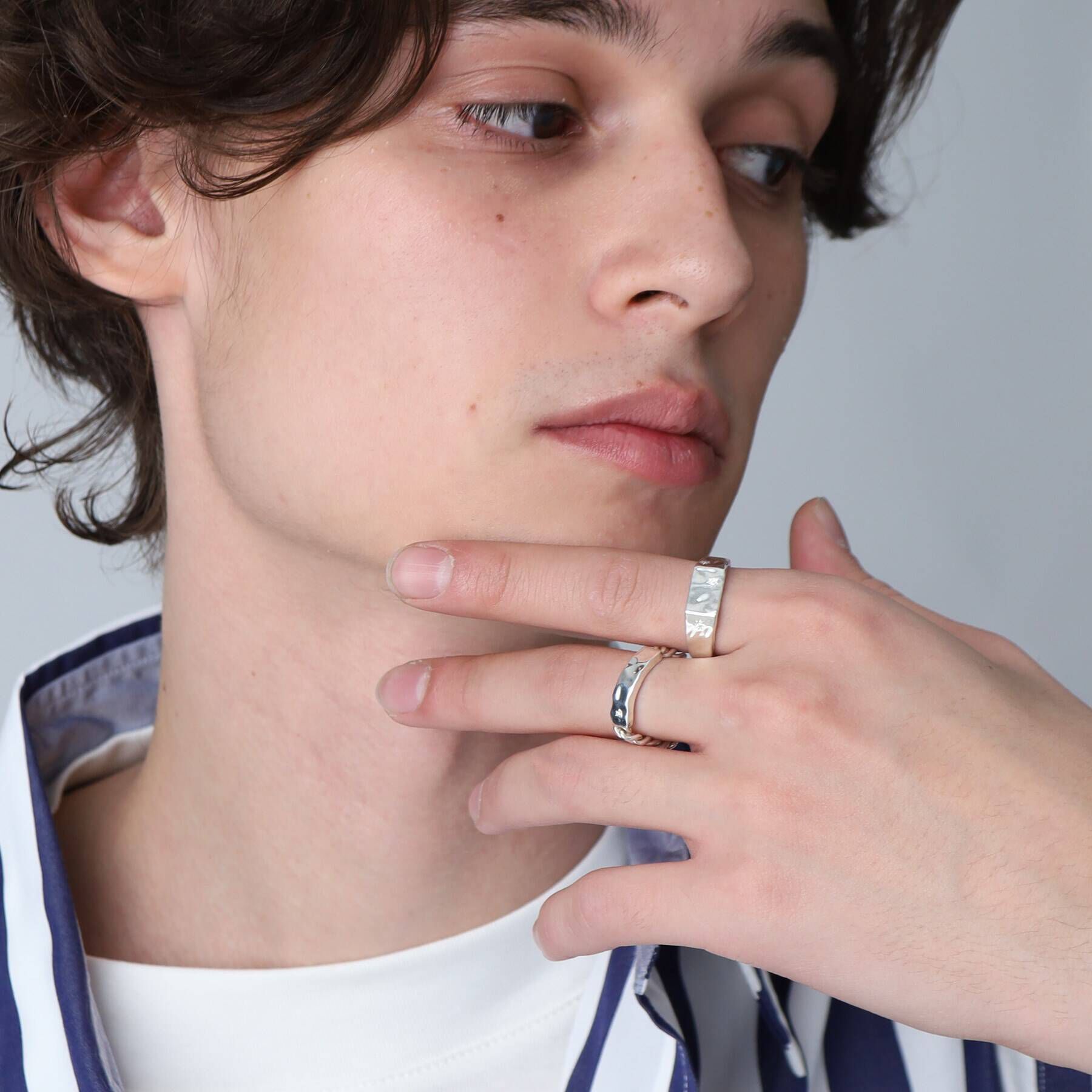 TAKEO KIKUCHI「【MADE IN JAPAN】チェーンシルバーリング」|リング|