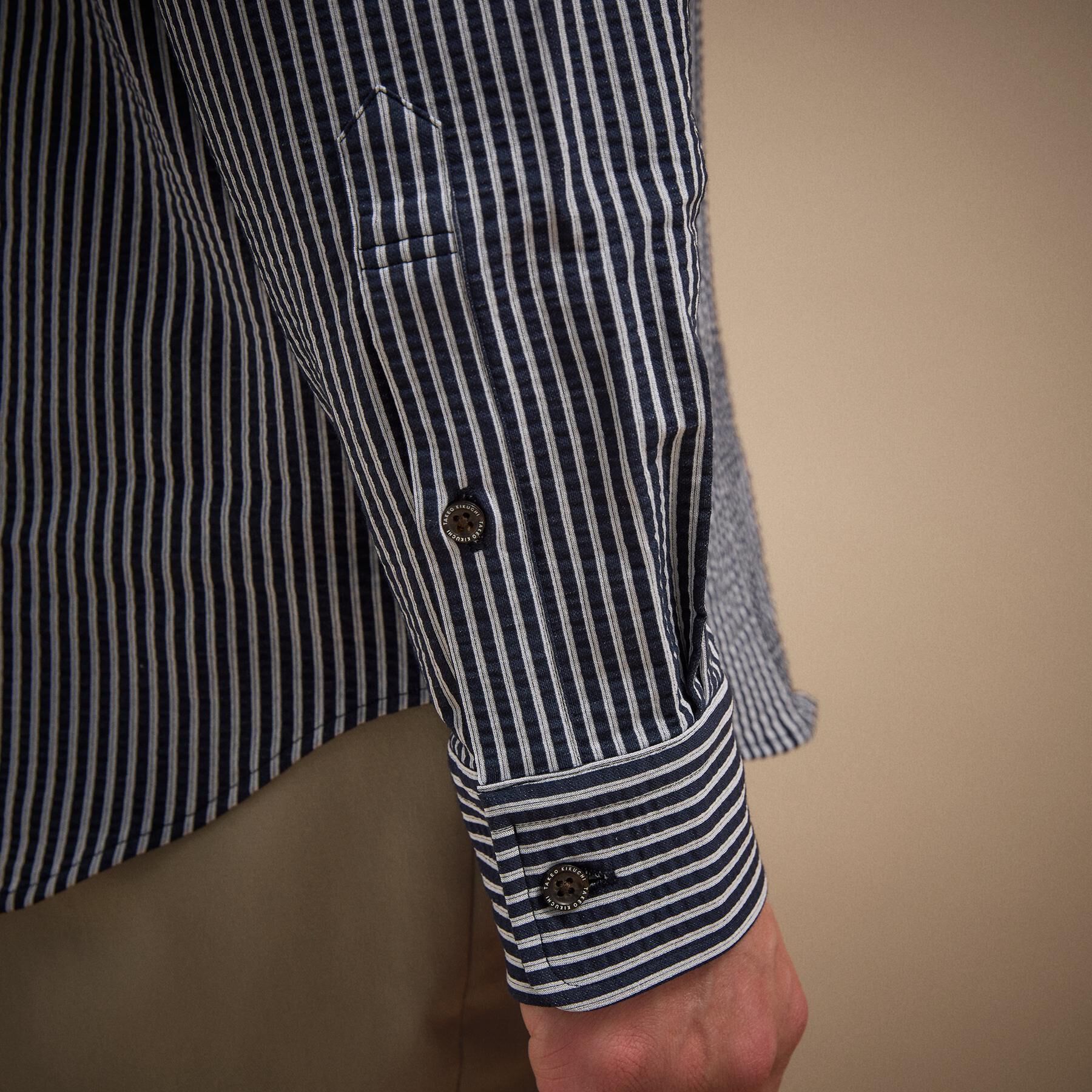 TAKEO KIKUCHI「【抗菌防臭/シーズンレス】シアサッカー ジャージシャツ」|シャツ・ブラウス|