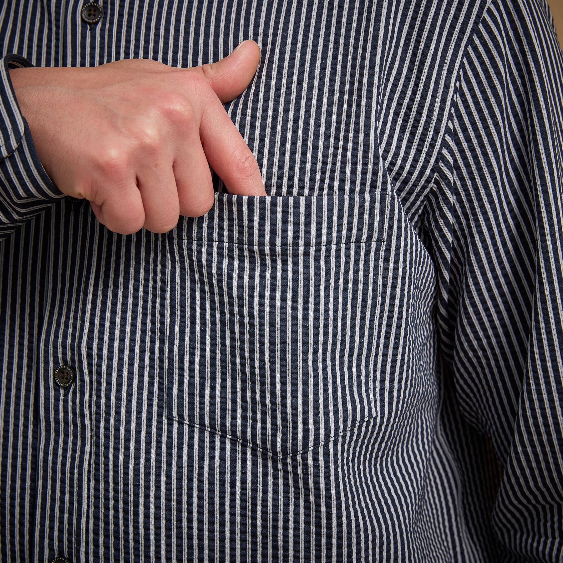 TAKEO KIKUCHI「【抗菌防臭/シーズンレス】シアサッカー ジャージシャツ」|シャツ・ブラウス|