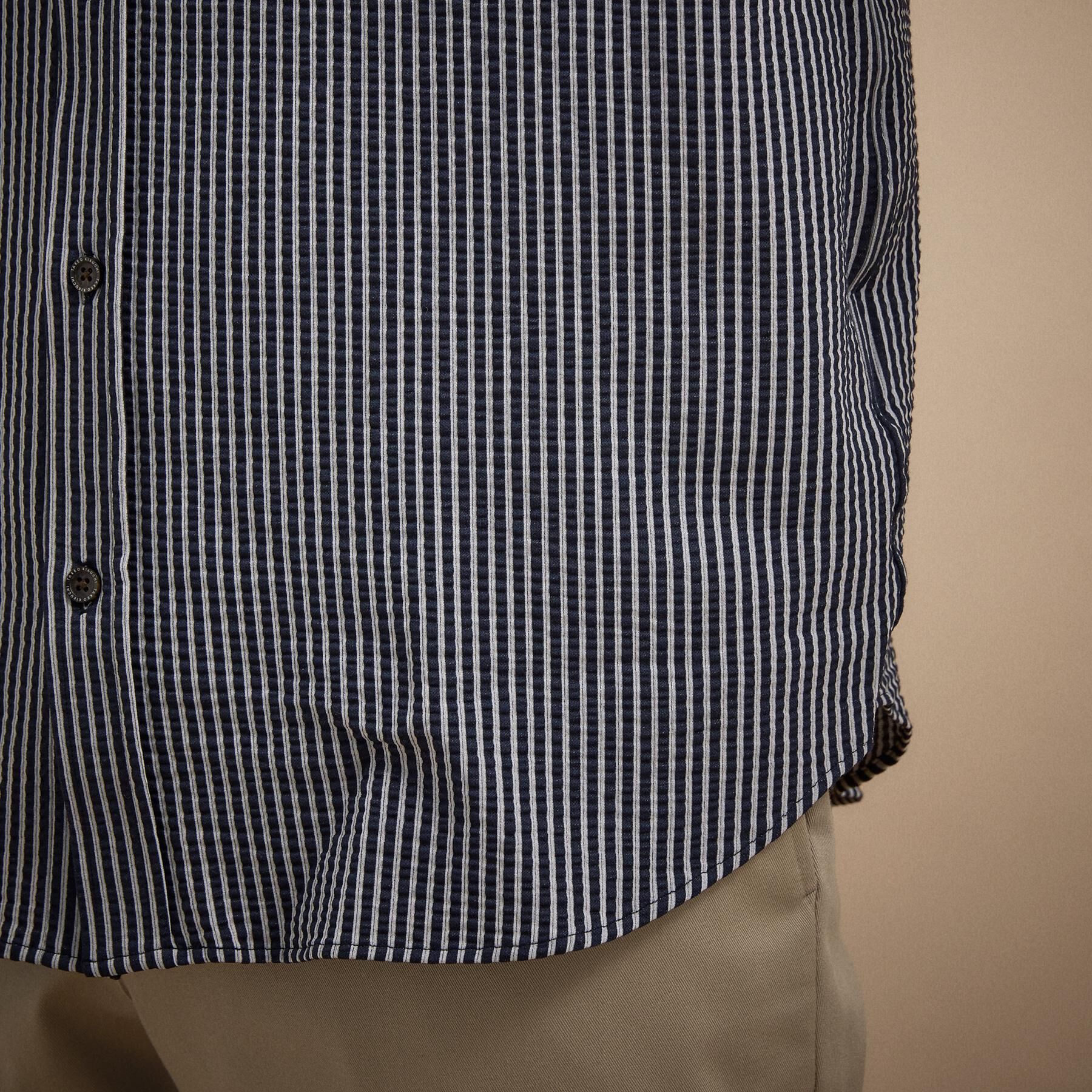 TAKEO KIKUCHI「【抗菌防臭/シーズンレス】シアサッカー ジャージシャツ」|シャツ・ブラウス|