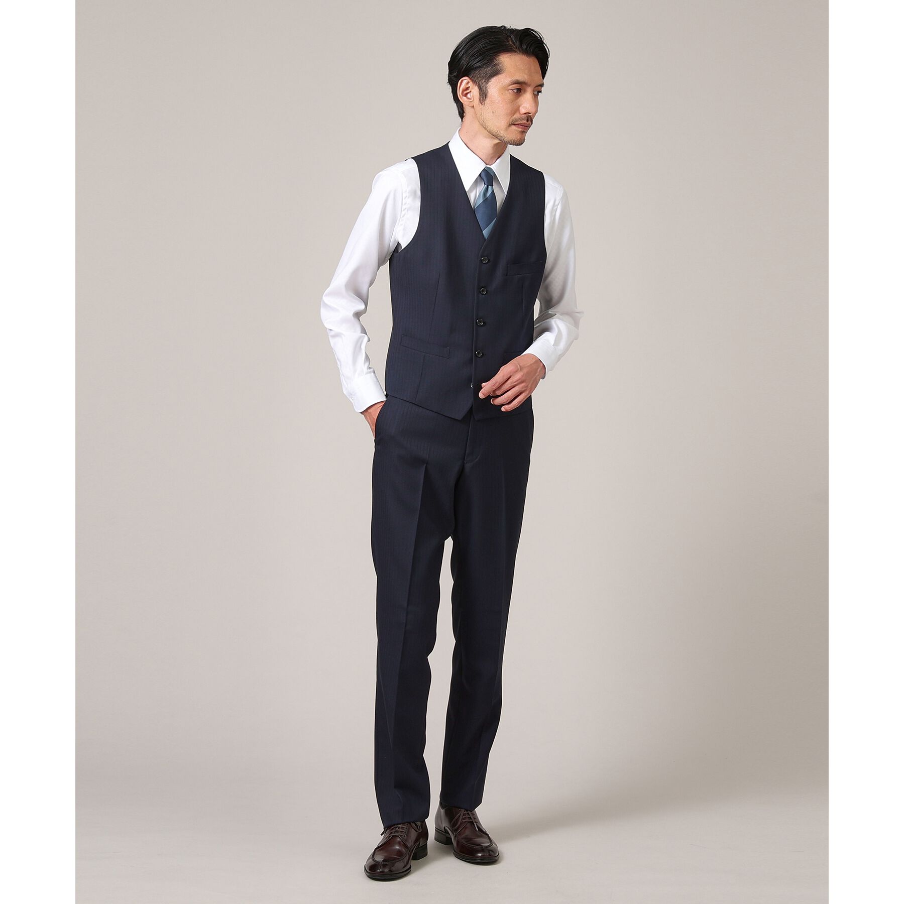 TAKEO KIKUCHI「【Made in JAPAN】市松紋 ドレスシャツ」|シャツ・ブラウス|