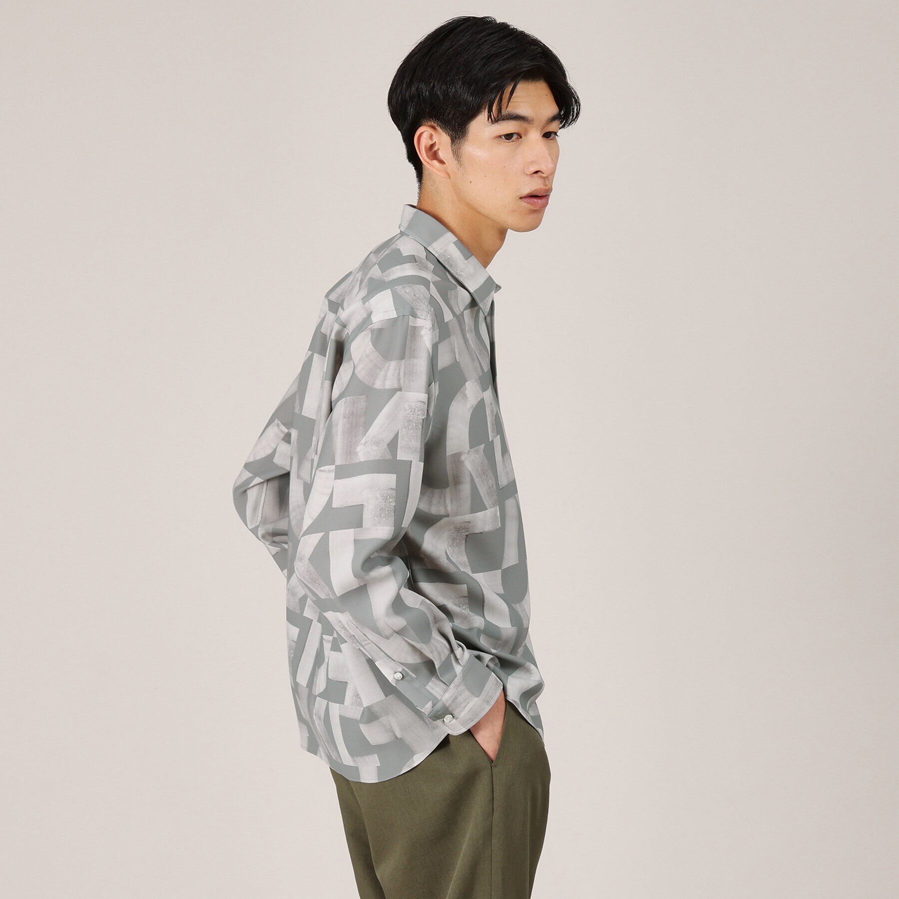 TAKEO KIKUCHI「【Made in JAPAN】スライドパズル柄 シャツ」|シャツ・ブラウス|