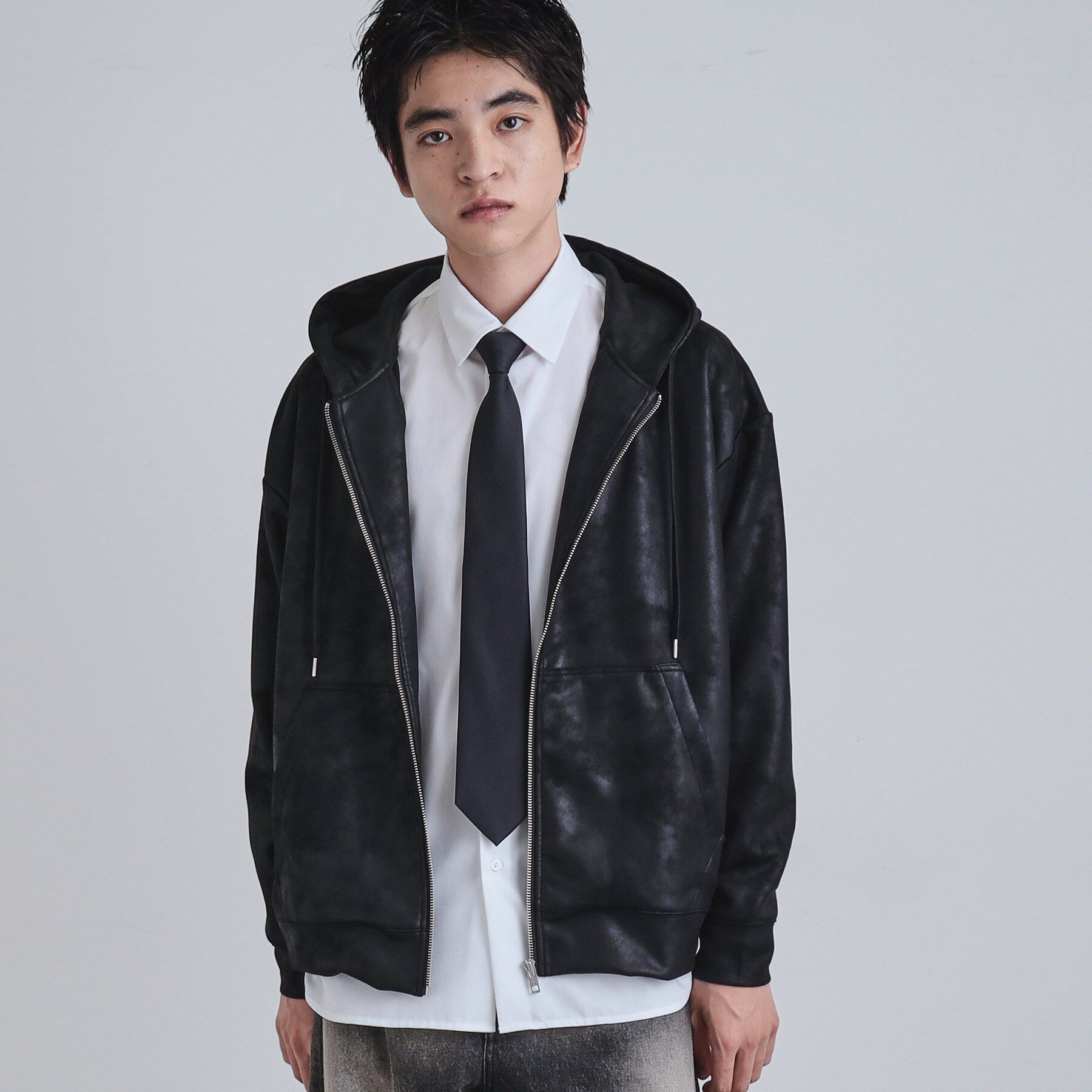 tk.TAKEO KIKUCHI「ヴィンテージライクプリント ジップパーカー」|パーカー|