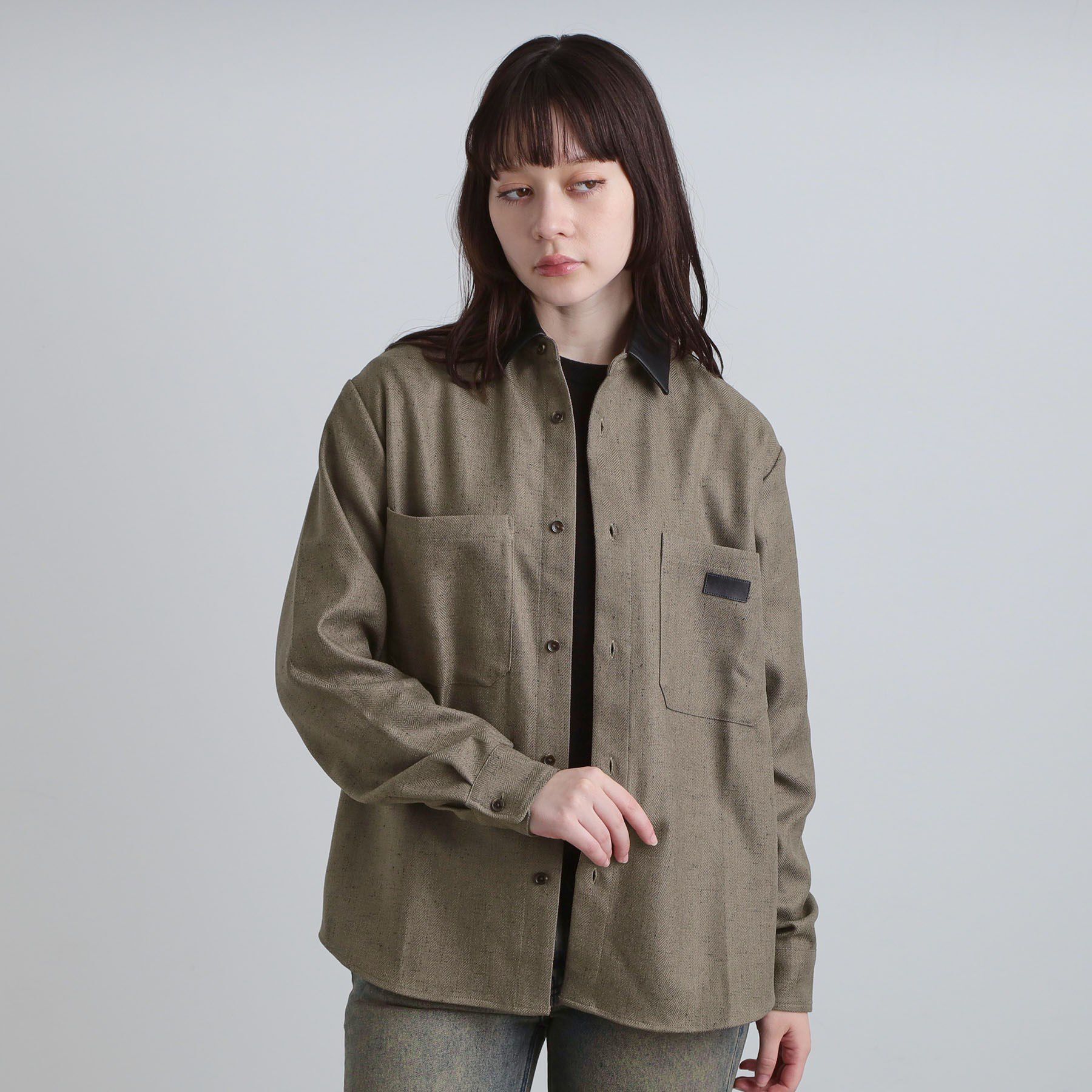 tk.TAKEO KIKUCHI「ヘリンボーンワーカーシャツ」|シャツ・ブラウス|