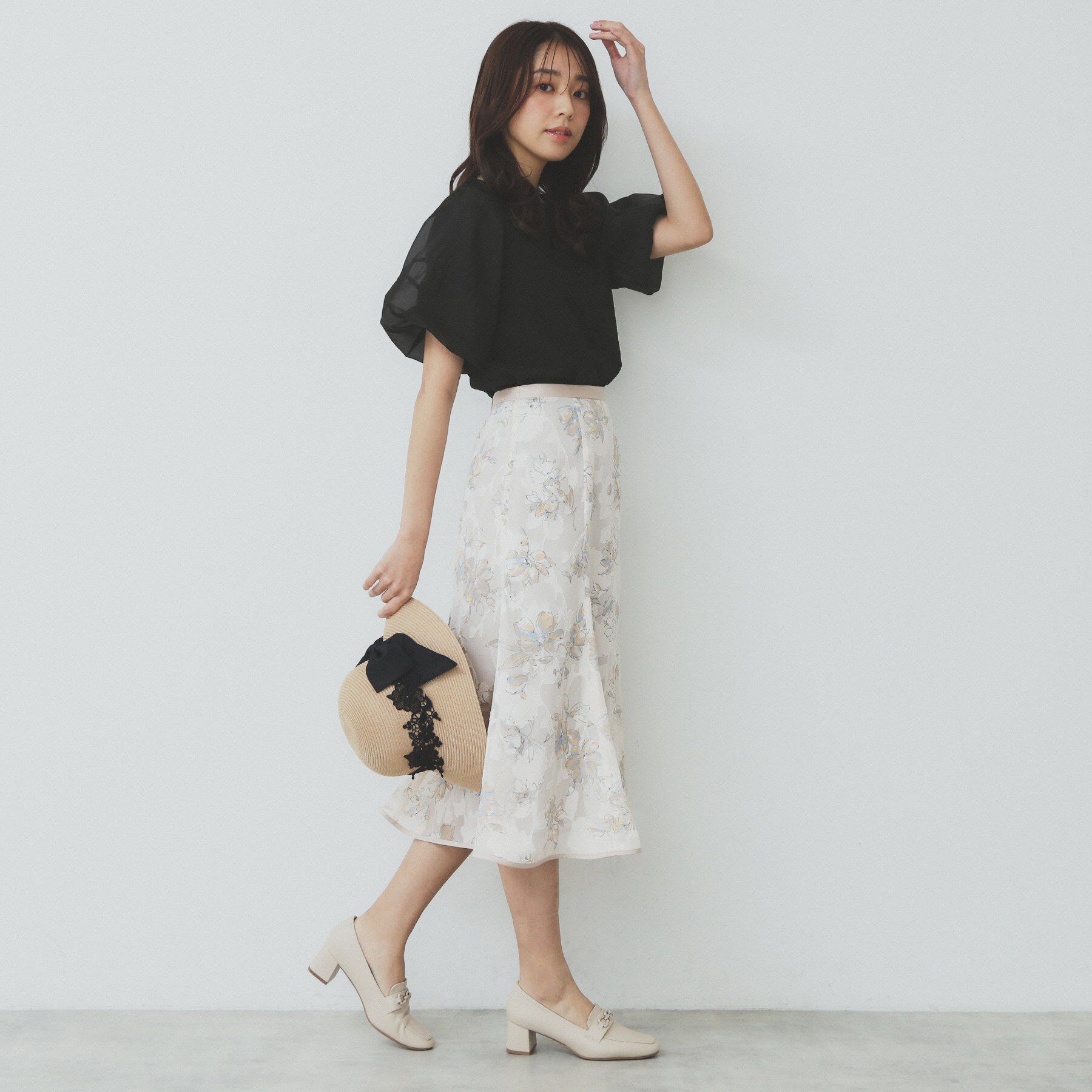 index「シアーバルーンスリーブトップス【洗濯機洗い可】」|Tシャツ・カットソー|