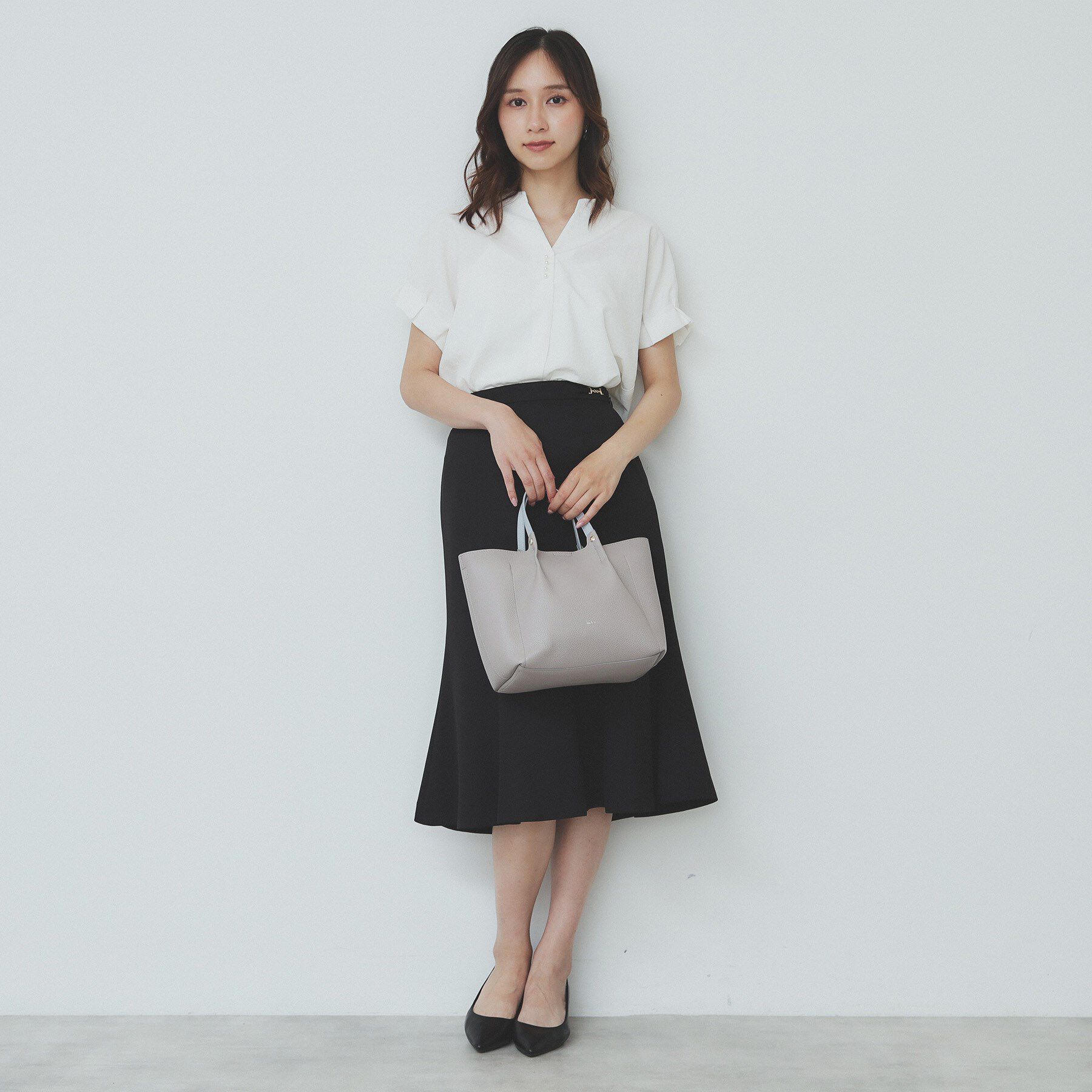 index「【軽量合皮】2WAYミドルサイズトートバッグ」|トートバッグ|