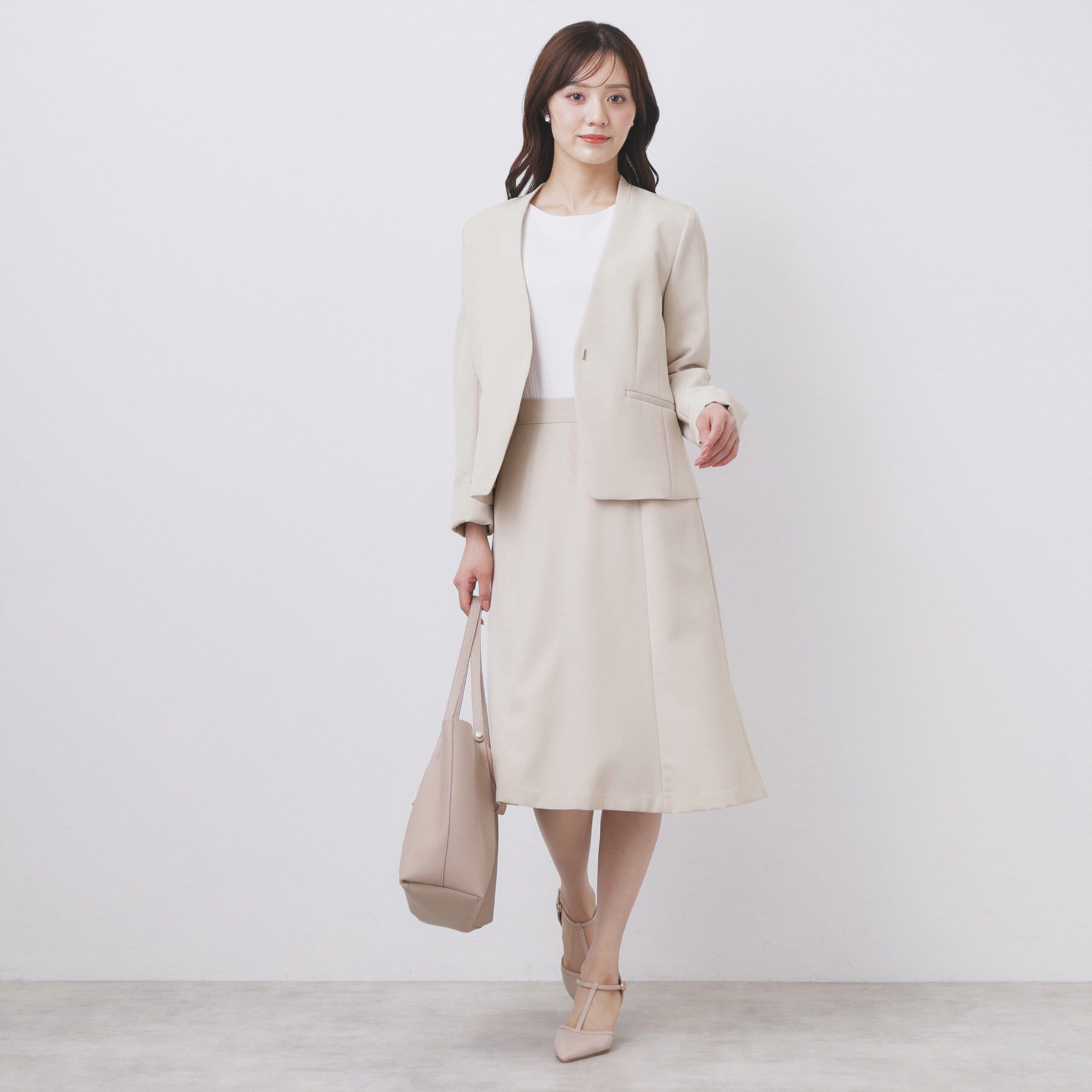 index「ストレッチフレアスカート/セットアップ対応【洗濯機洗い可/イージーアイロン/防シワ】」|スカート|