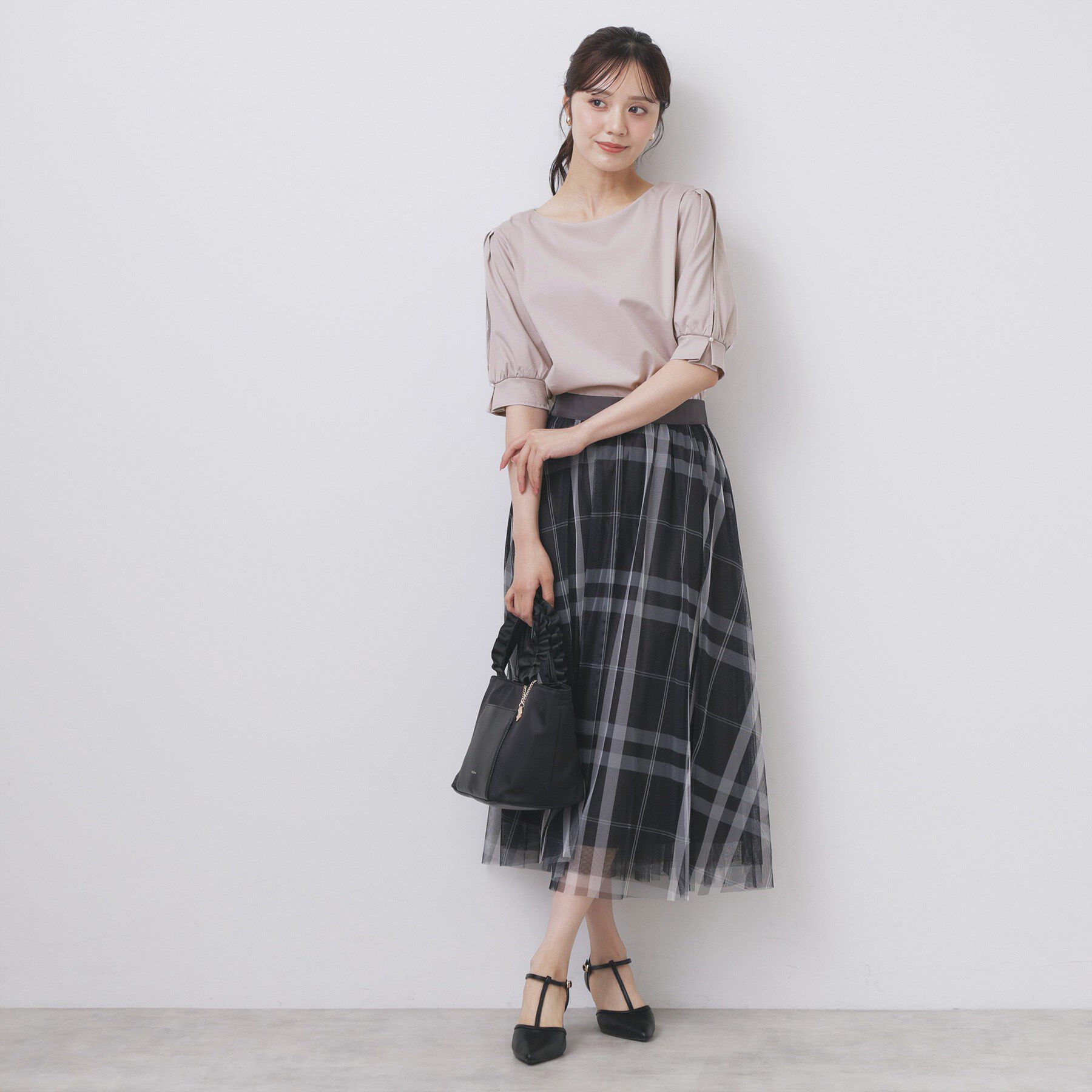 index「レースドッキングスリーブトップス【洗濯機洗い可/UVケア】」|Tシャツ・カットソー|