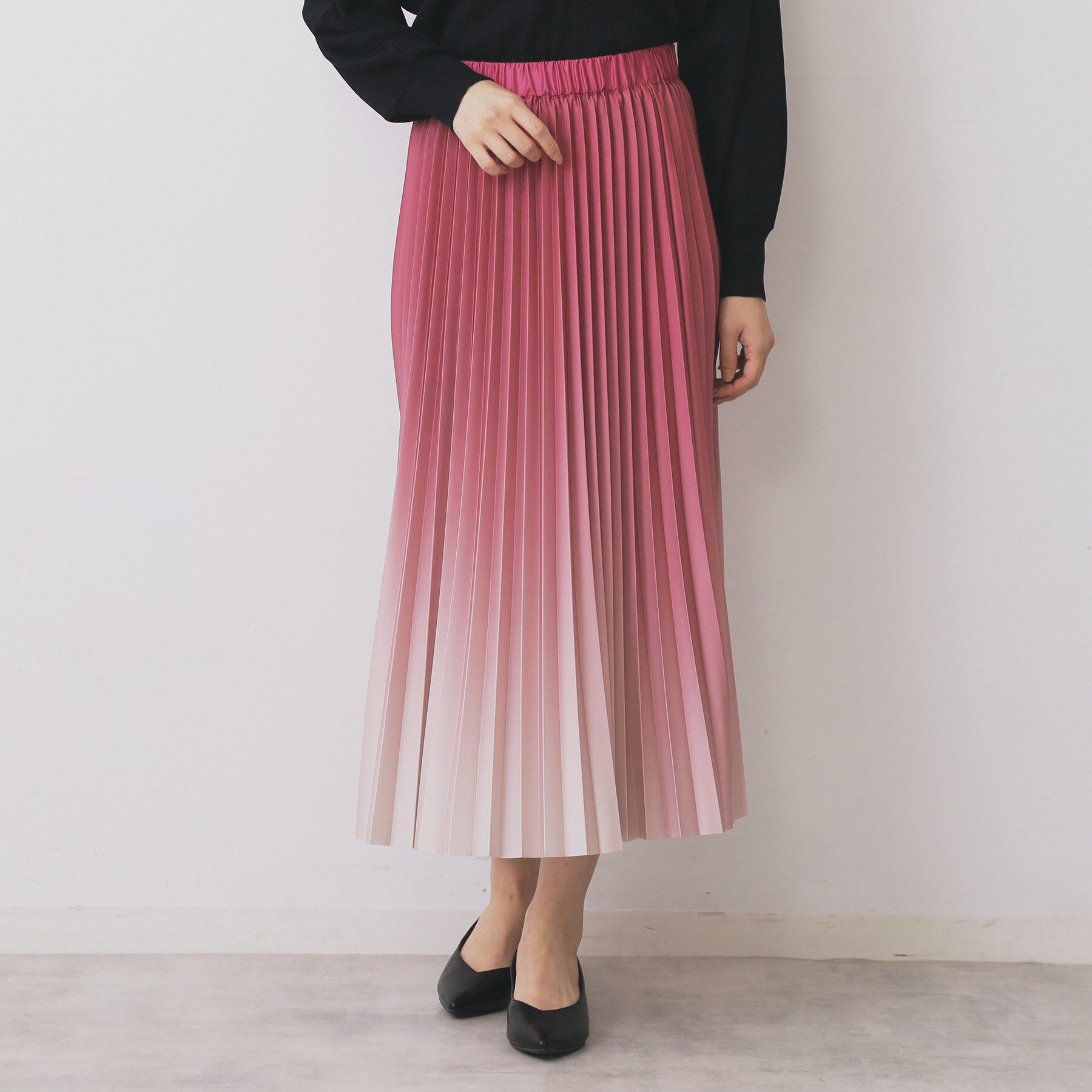 index「グラデーションプリーツスカート【洗濯機OK/防シワ】」|スカート|