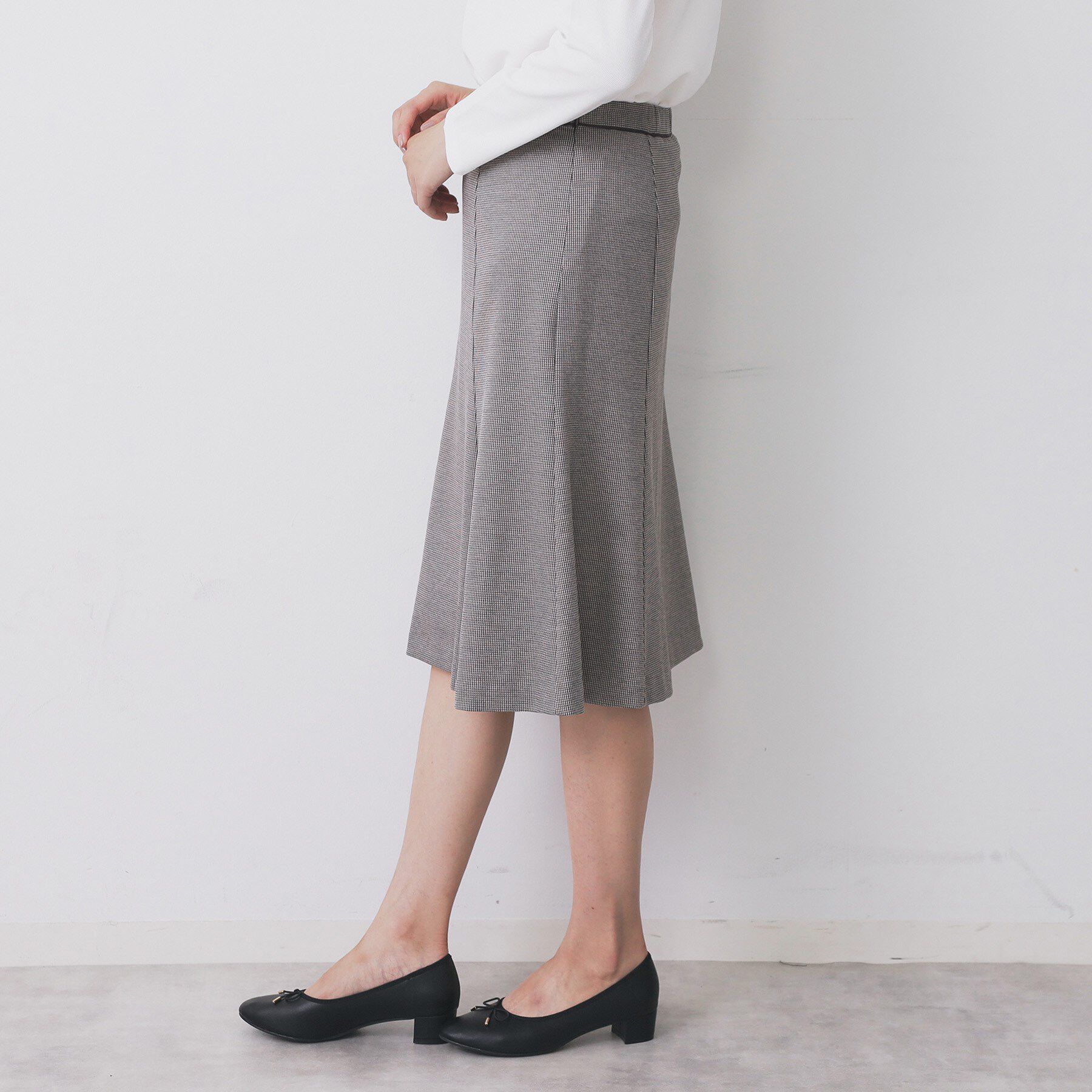 index「《S-3Lサイズ》ストレッチセミフレアスカート/セットアップ対応【洗える/イージーアイロン】」|スカート|