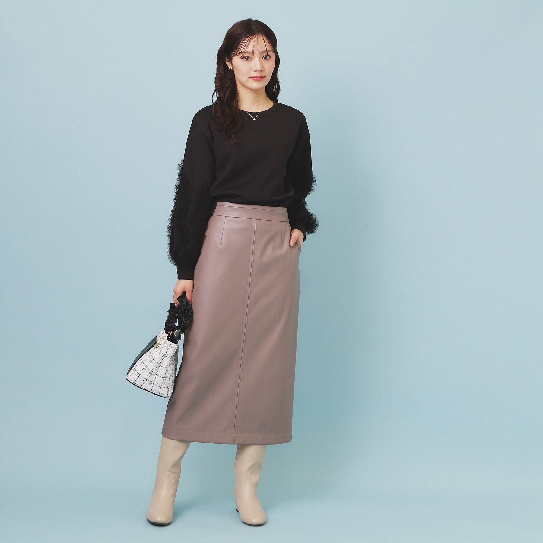 index「フリルスリーブトップス【洗濯機OK】」|Tシャツ・カットソー|