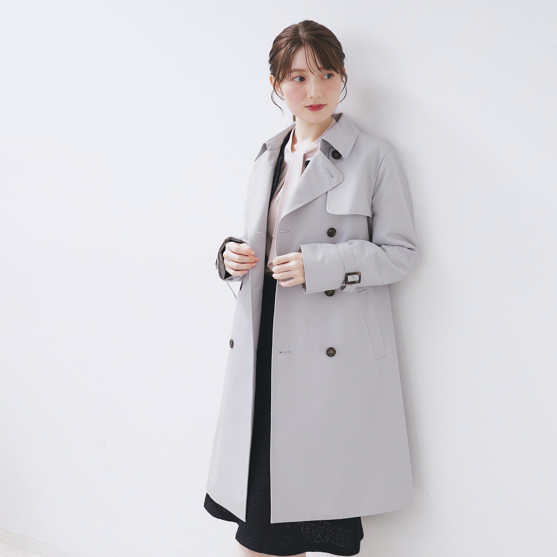 index「撥水トレンチコート【洗濯機OK/花粉対応】《XS～3L》」|トレンチコート|