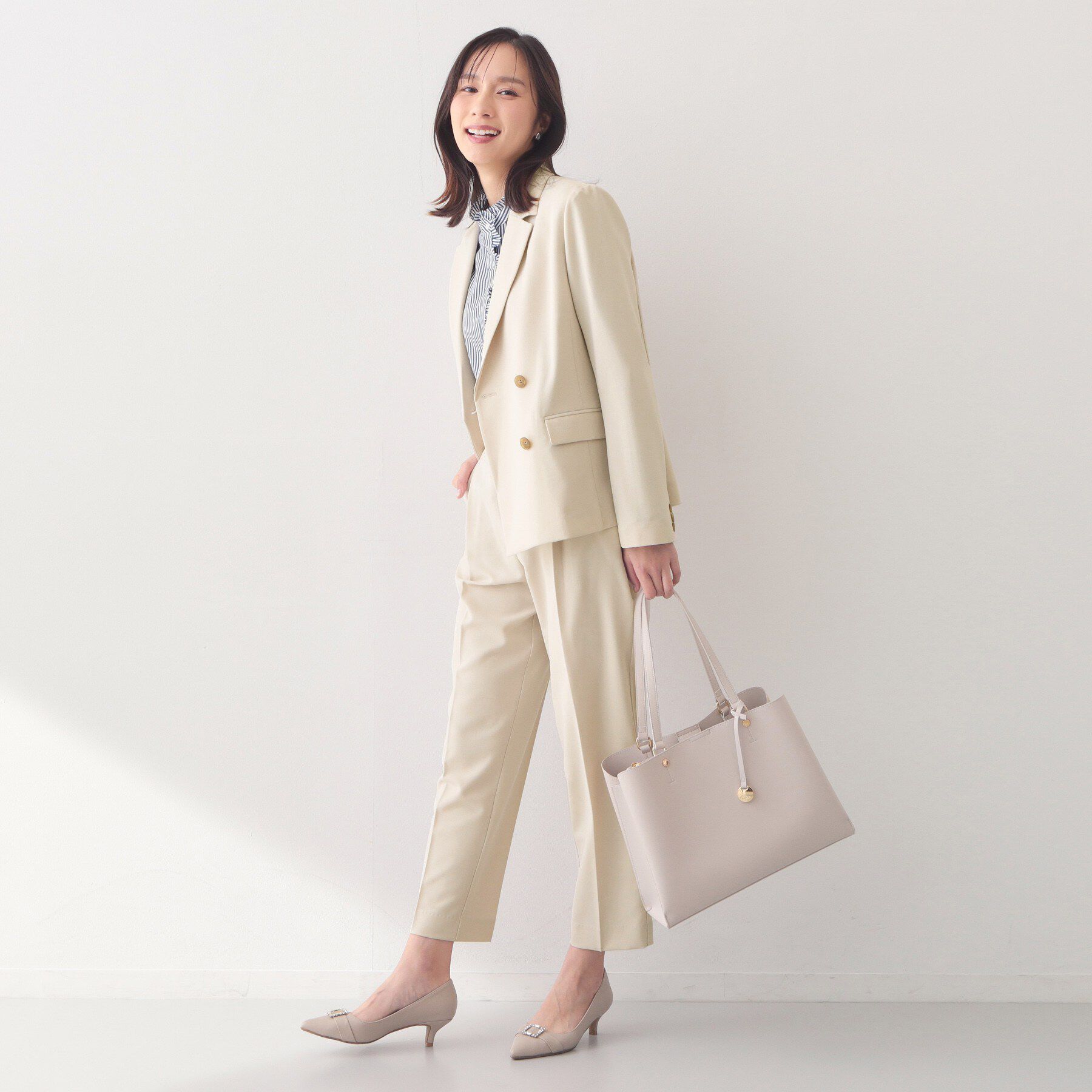 index「ダブルブレストジャケット/セットアップ対応可【洗える/接触冷感/吸水速乾/防シワ/ストレッチ】」|テーラードジャケット|