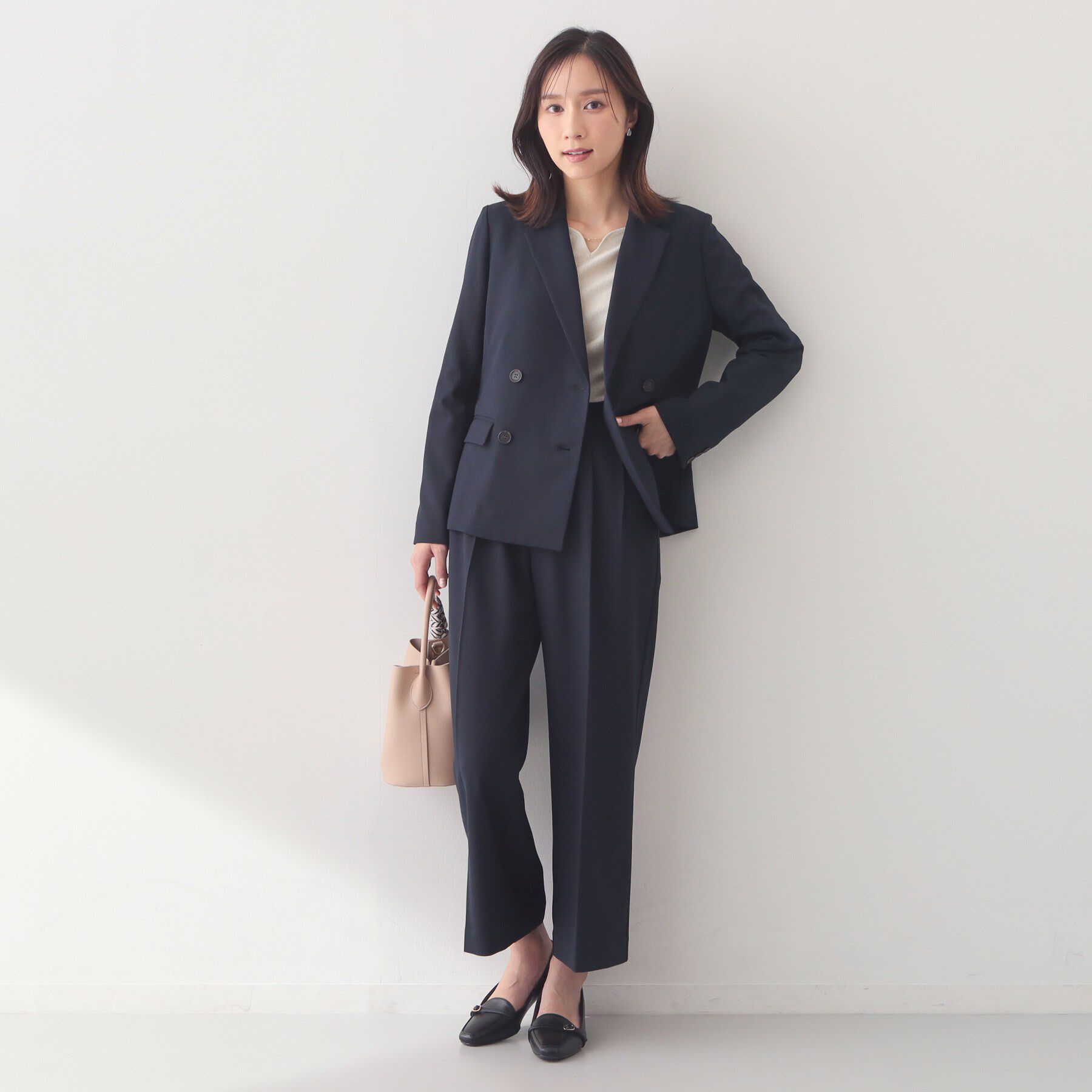 index「ダブルブレストジャケット/セットアップ対応可【洗える/接触冷感/吸水速乾/防シワ/ストレッチ】」|テーラードジャケット|