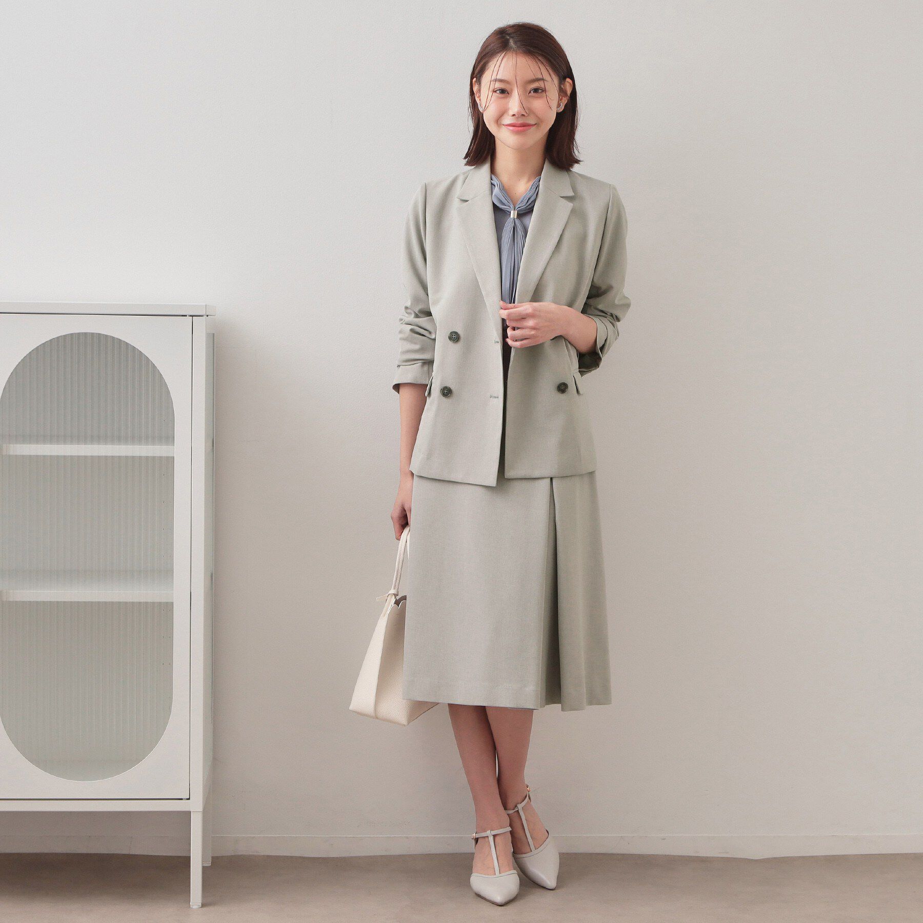 index「ダブルブレストジャケット/セットアップ対応可【洗える/接触冷感/吸水速乾/防シワ/ストレッチ】」|テーラードジャケット|