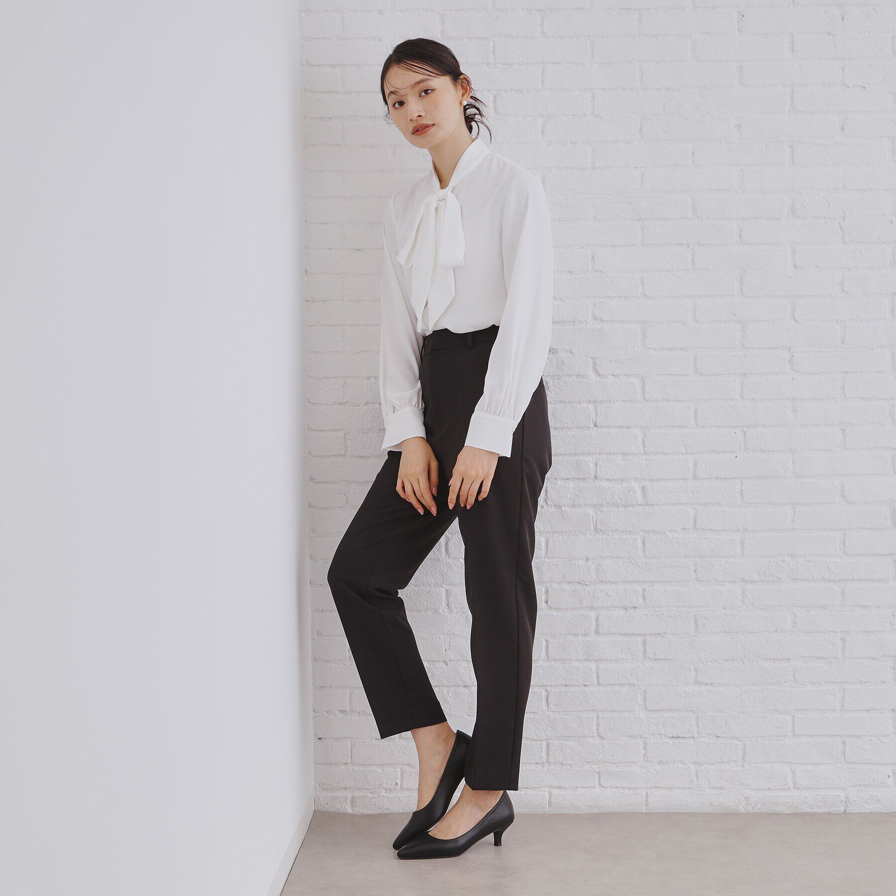 OPAQUE.CLIP「《通勤/セットアップ対応》テーパードパンツ/ダブルクロス【洗濯機洗い可】」|その他|