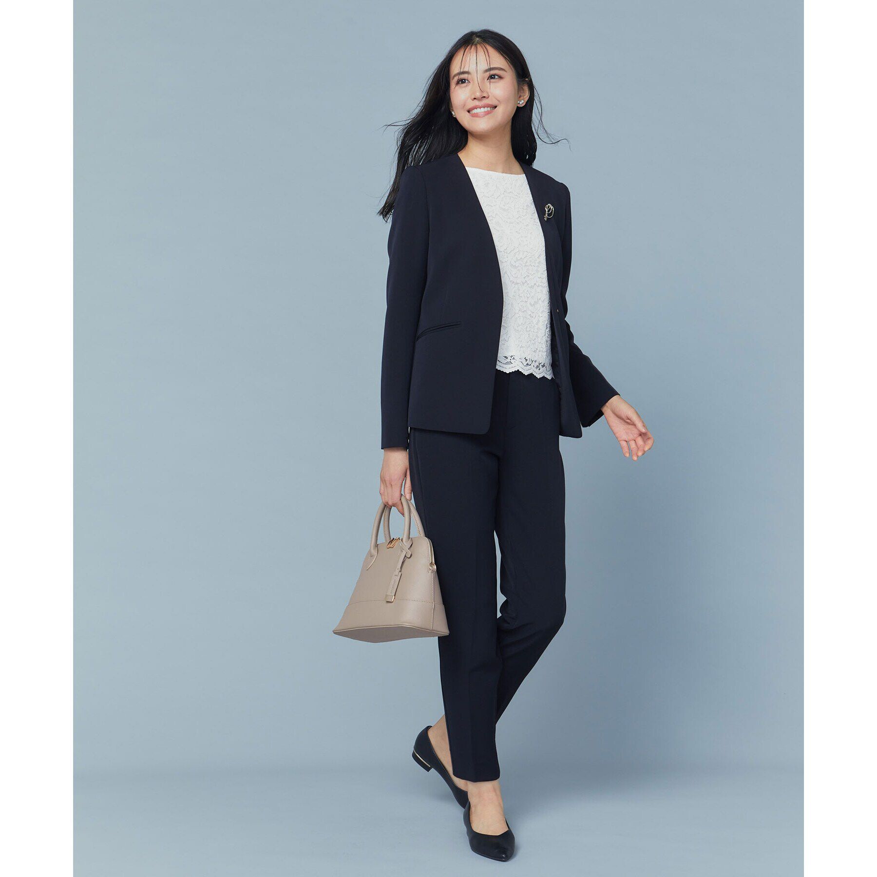 OPAQUE.CLIP「《通勤/セットアップ対応》テーパードパンツ/ダブルクロス【洗濯機洗い可】」|その他|