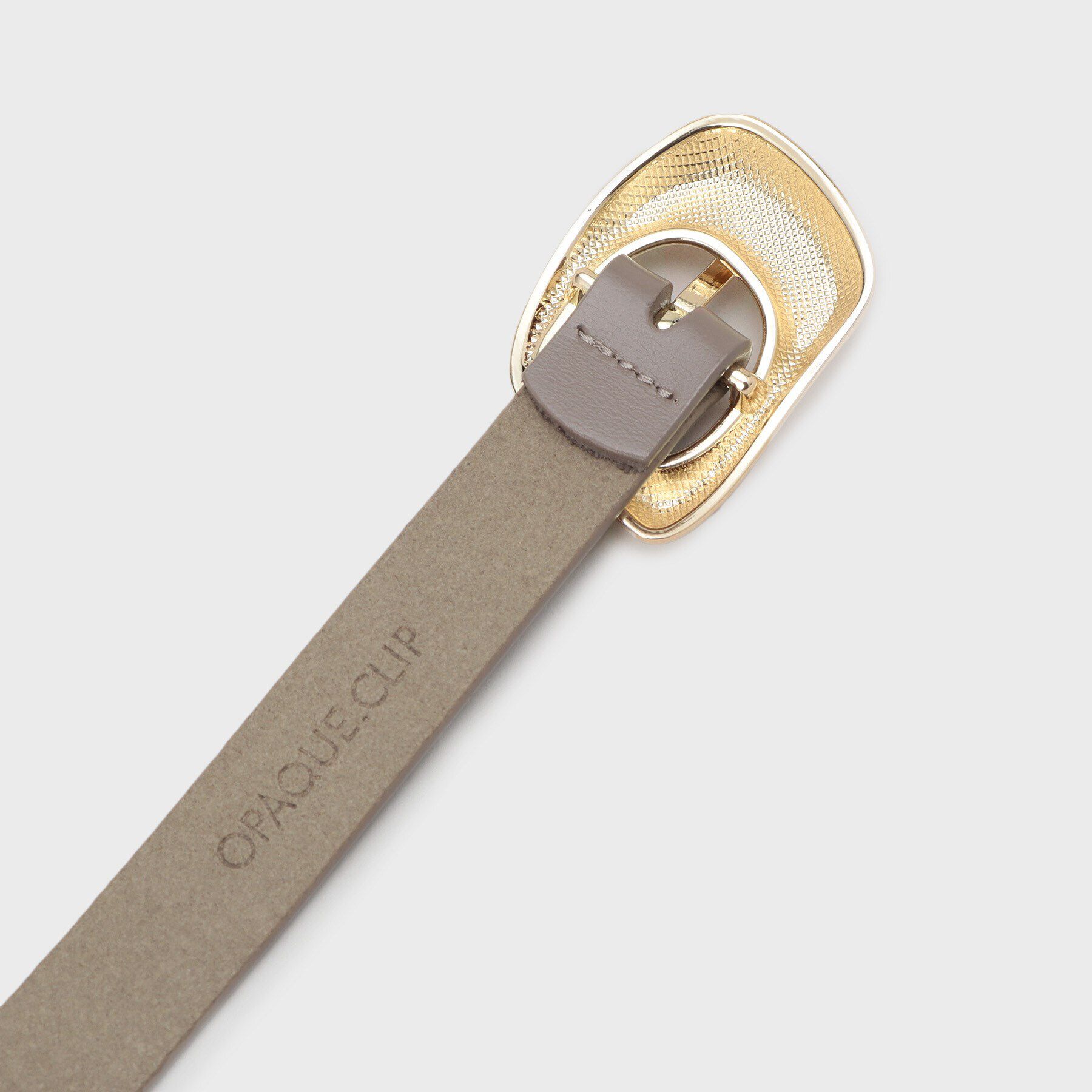 OPAQUE.CLIP「変形メタル幅細ベルト」|ベルト|