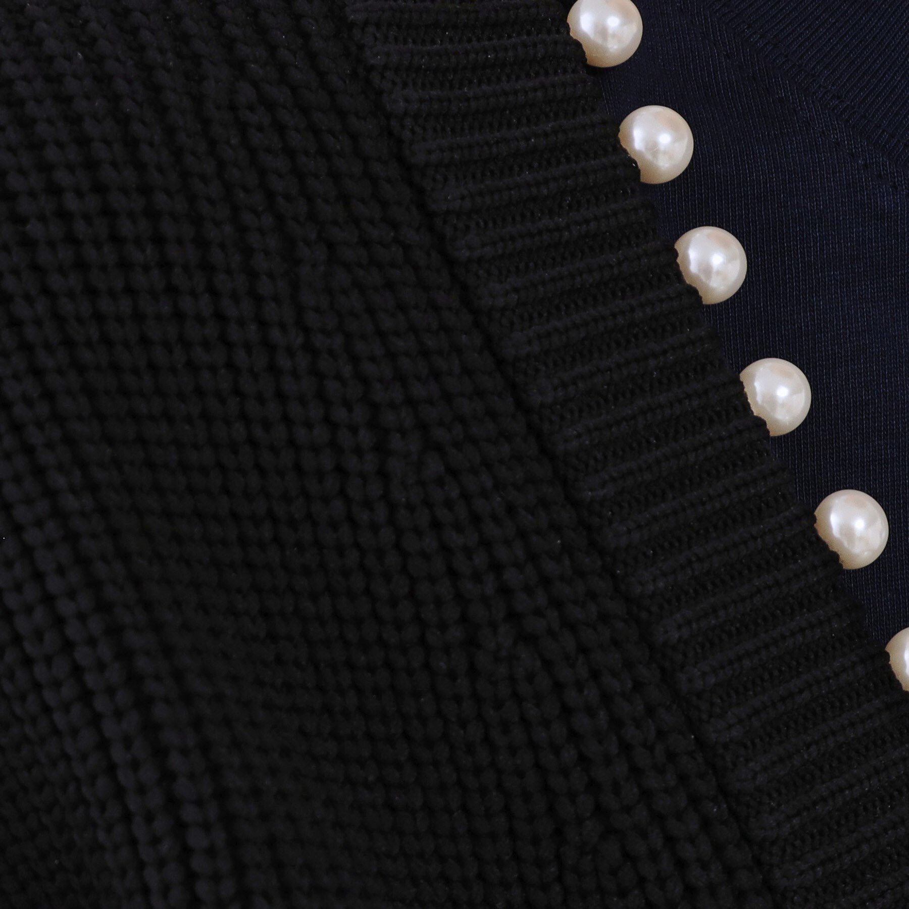 OPAQUE.CLIP「パール調ボタン付ニットカーディガン【洗濯機洗い可】」|カーディガン|