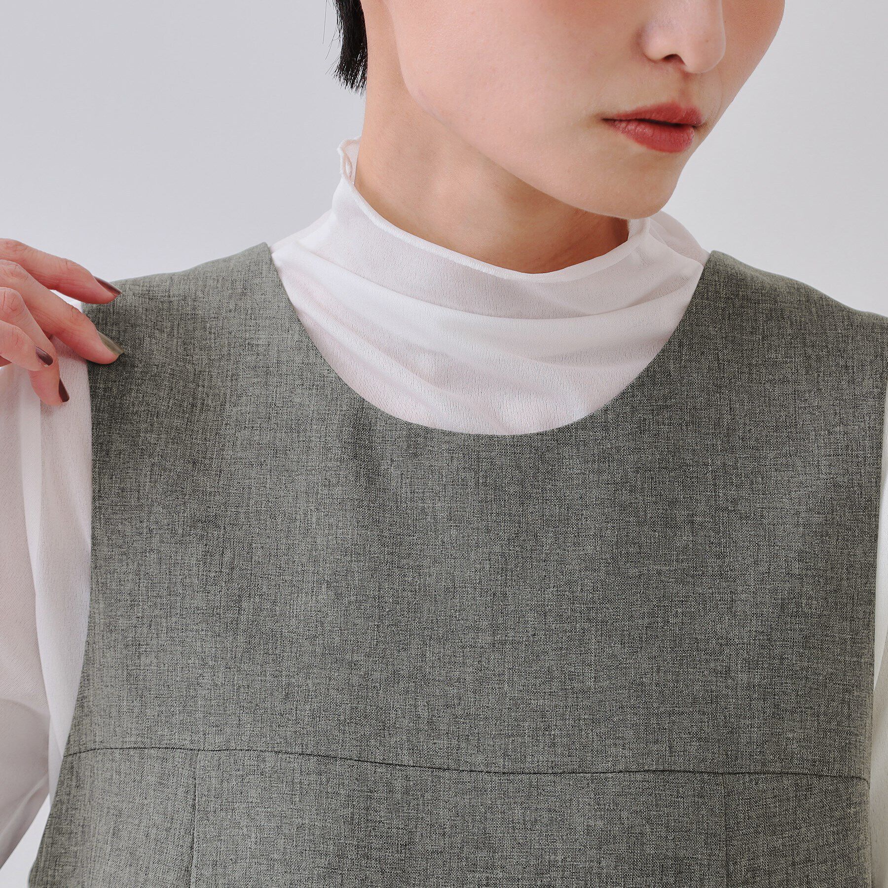 OPAQUE.CLIP「裾バルーンミニジャンスカ【洗濯機洗い可】」|ワンピース|