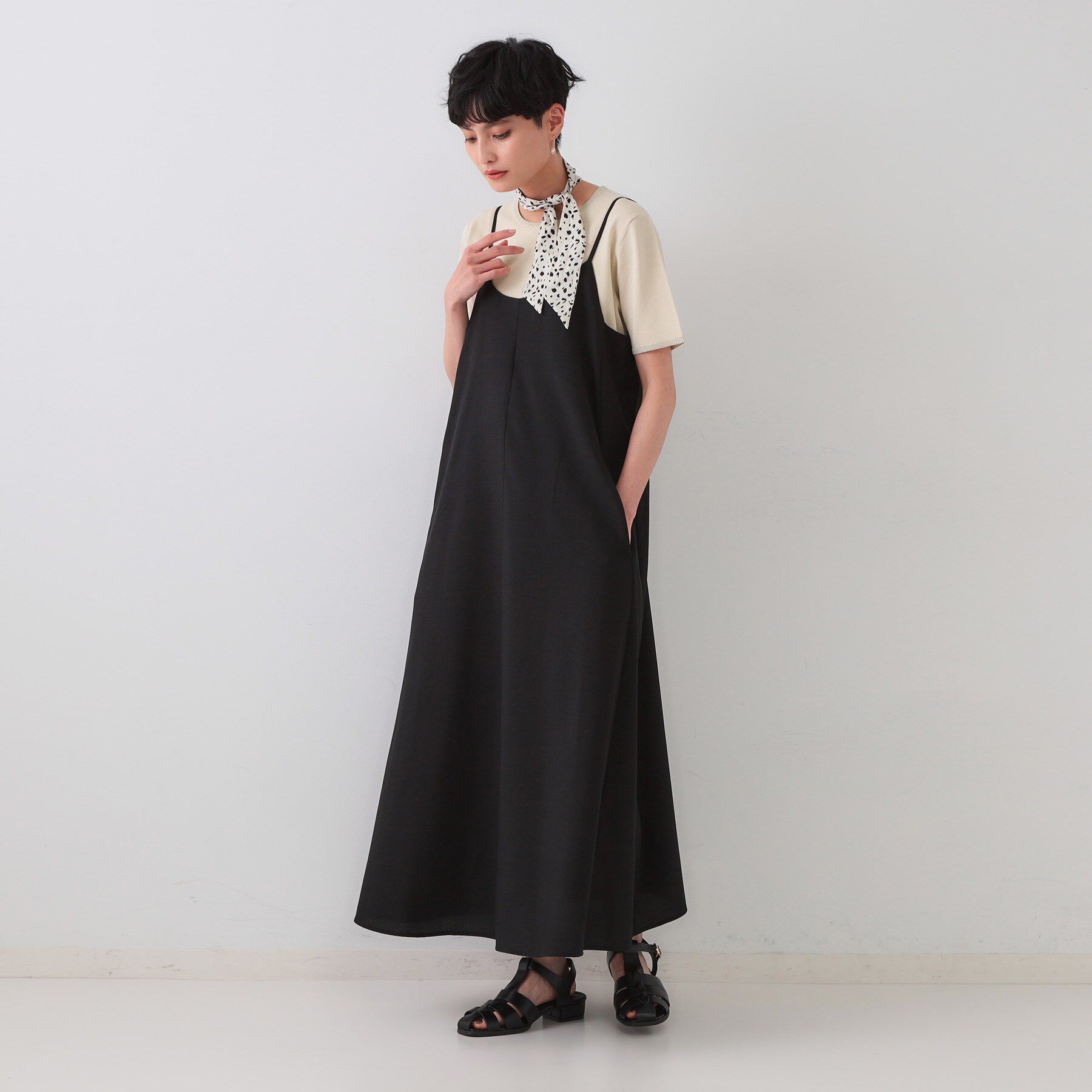 OPAQUE.CLIP「配色ラメニット/アンサンブル対応【洗濯機洗い可/抗ピル】」|ニット・セーター|