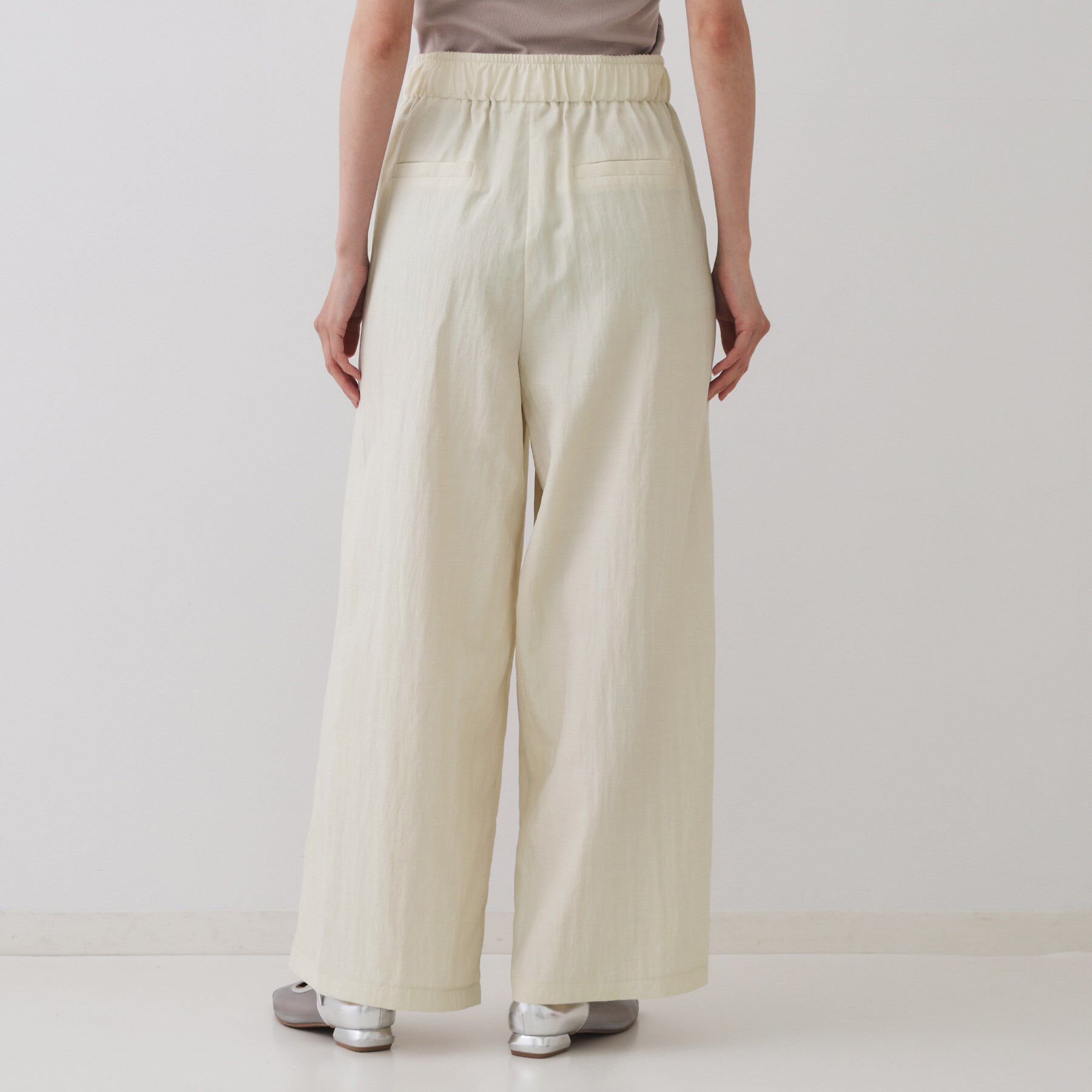 OPAQUE.CLIP「ナイロン混イージーワイドパンツ【洗濯機洗い可】」|その他|