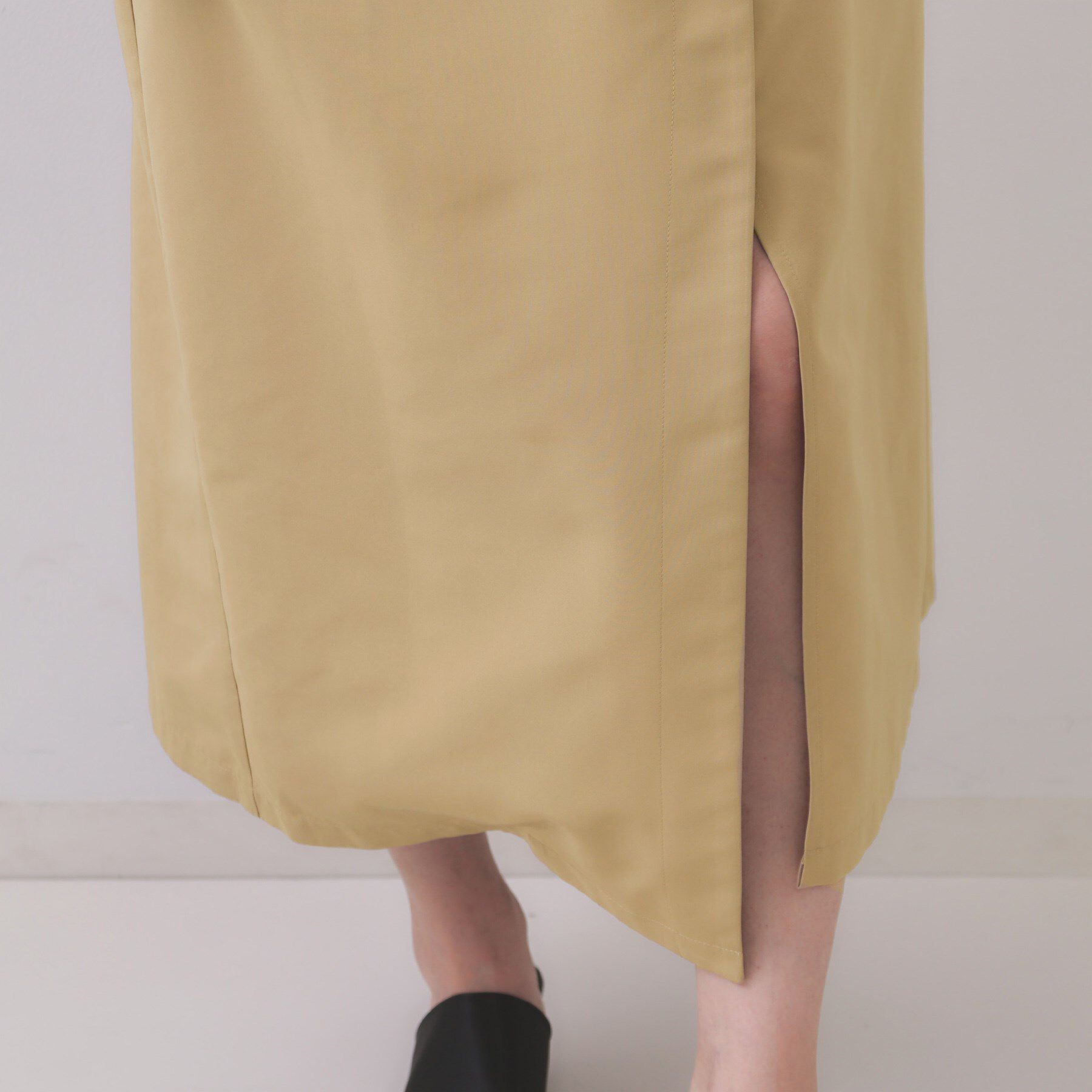 OPAQUE.CLIP「トレンチ風ベアドッキングワンピース【洗濯機洗い可】」|ワンピース|