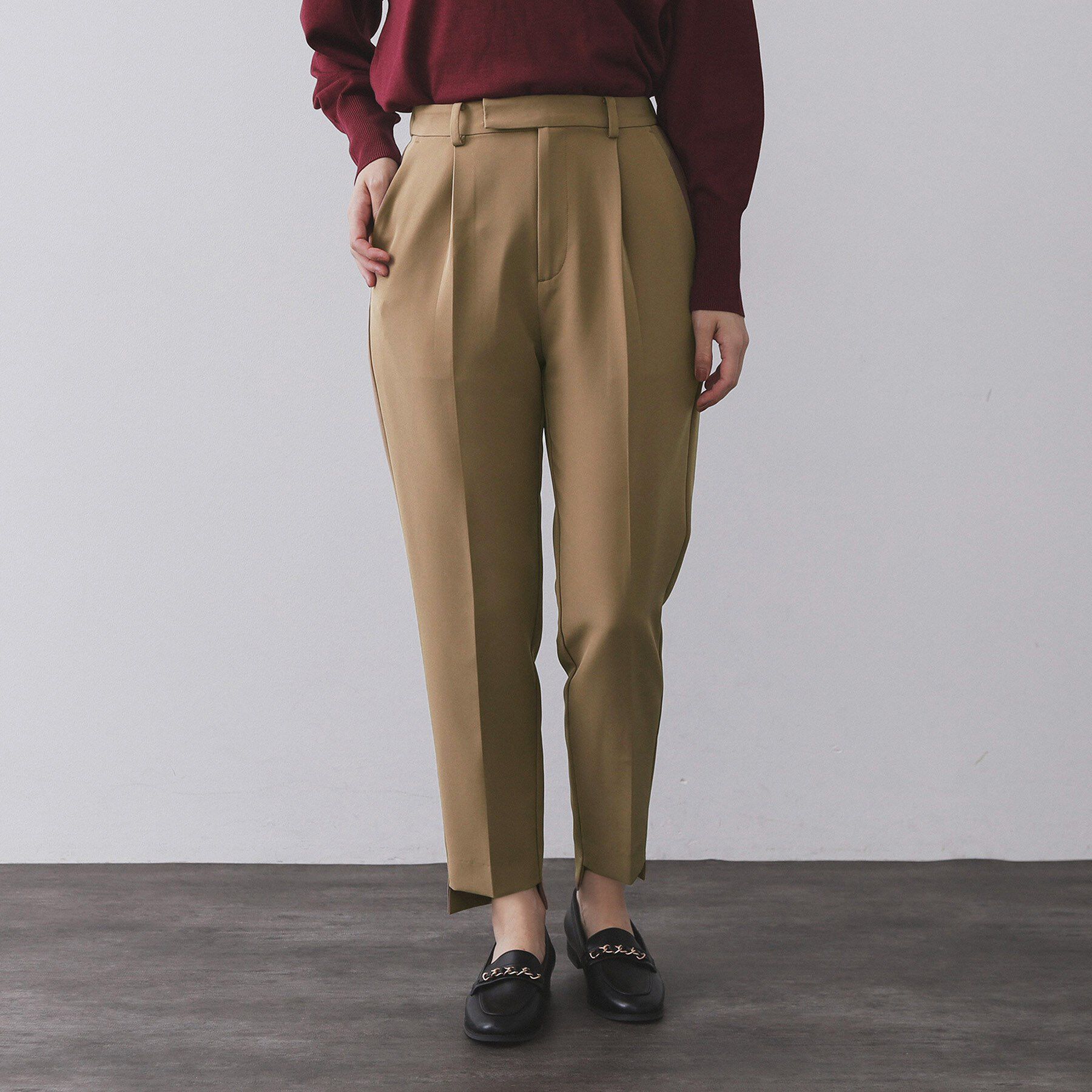 OPAQUE.CLIP「ステップヘムテーパードパンツ/セットアップ対応可【洗濯機洗い可】」|その他|