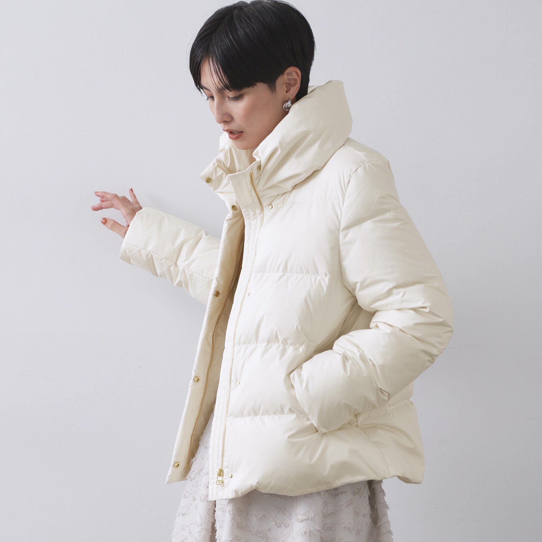 OPAQUE.CLIP「撥水ショートダウン【防風/抗菌防臭/洗濯機洗い可】《SS～LL》」|ダウン|