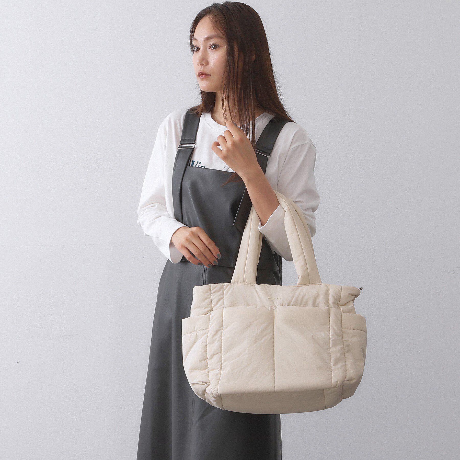OPAQUE.CLIP「【2WAY/軽量】パフィートラベルビッグトートバッグ」|トートバッグ|
