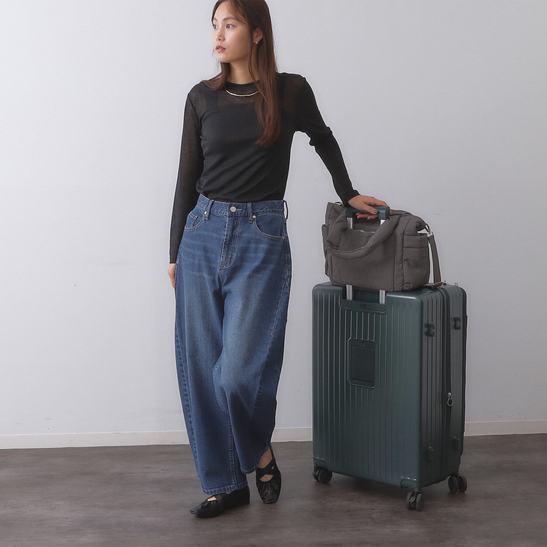 OPAQUE.CLIP「【2WAY/軽量】パフィートラベルビッグトートバッグ」|トートバッグ|