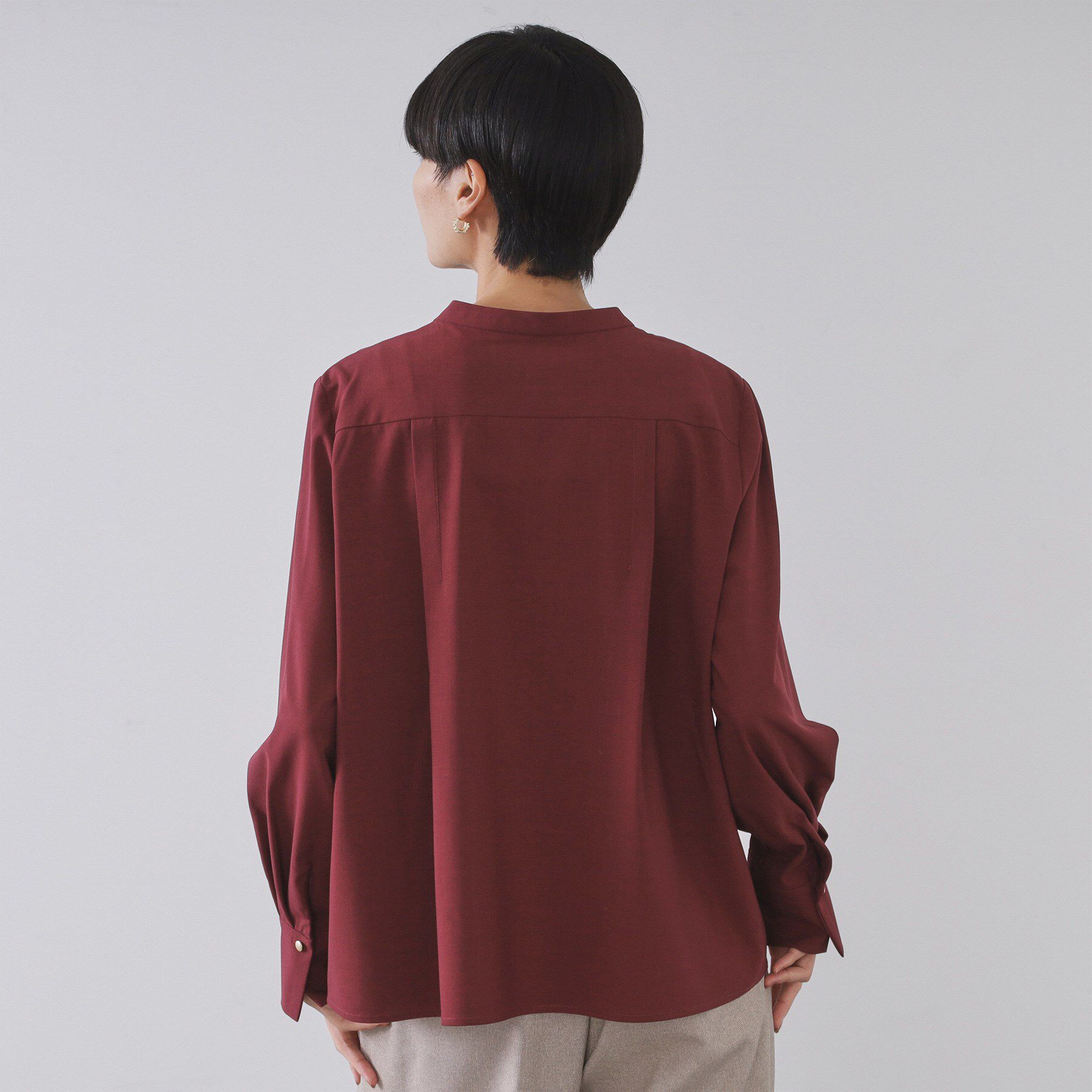 OPAQUE.CLIP「タックスキッパーブラウス【洗濯機OK】」|シャツ・ブラウス|