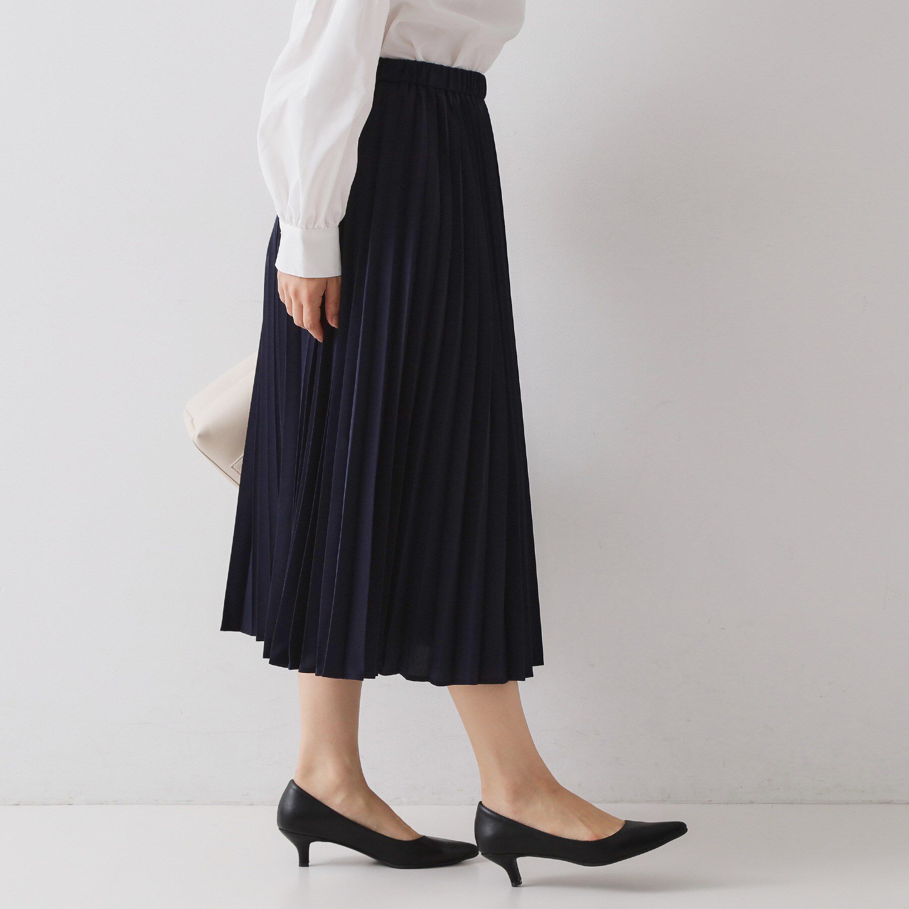 OPAQUE.CLIP「《通勤対応》プリーツスカート【洗濯機OK】」|スカート|