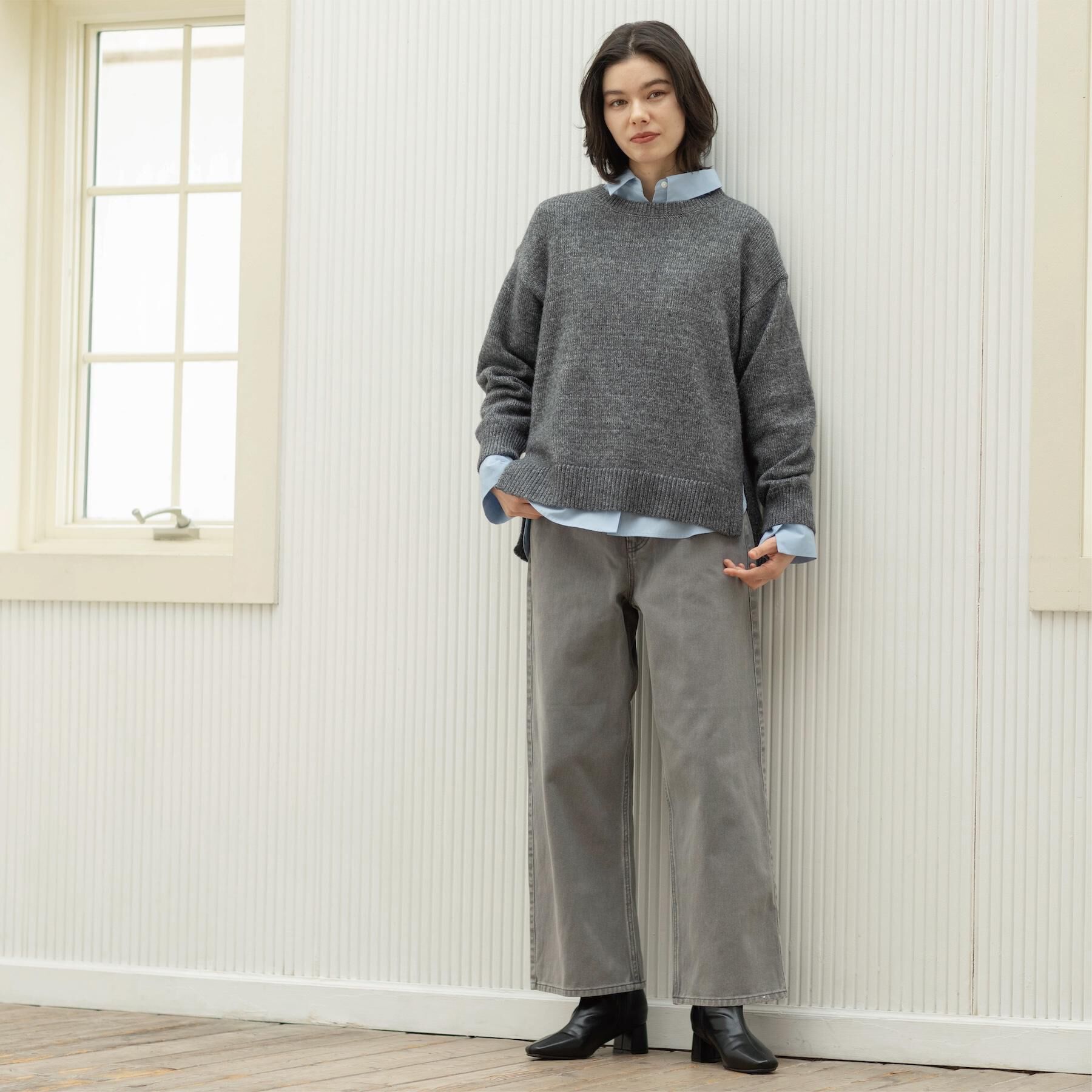 OPAQUE.CLIP「ヴィンテージカラーワイドストレートパンツ【洗濯機OK】」|その他|