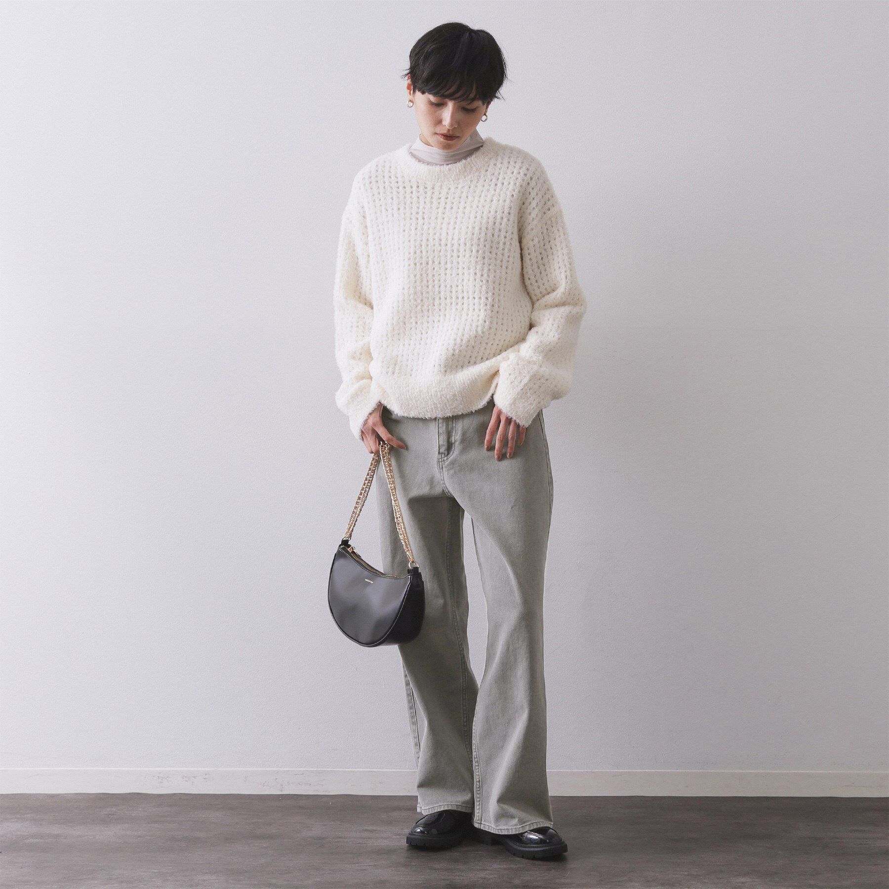 OPAQUE.CLIP「ヴィンテージカラーワイドストレートパンツ【洗濯機OK】」|その他|