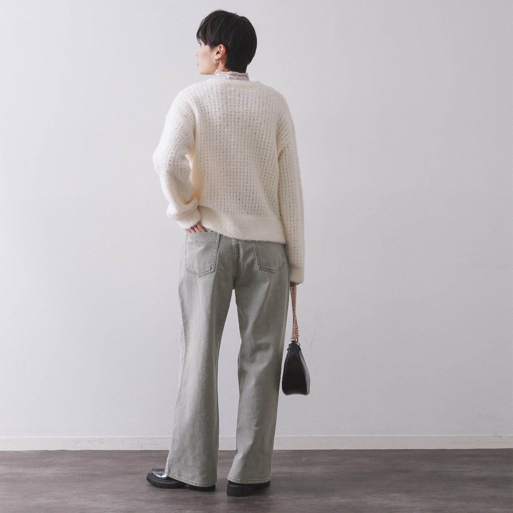 OPAQUE.CLIP「ヴィンテージカラーワイドストレートパンツ【洗濯機OK】」|その他|