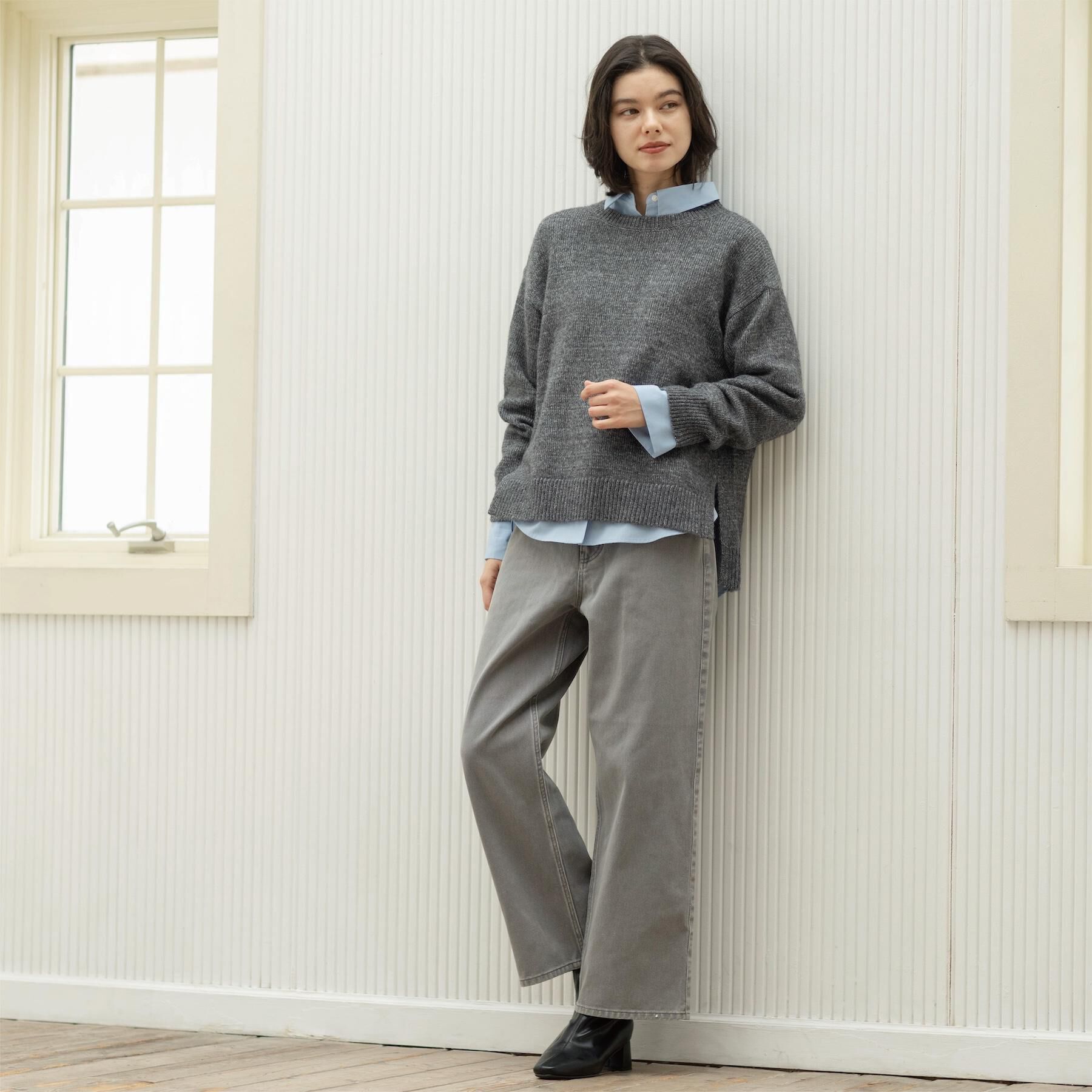 OPAQUE.CLIP「ヴィンテージカラーワイドストレートパンツ【洗濯機OK】」|その他|