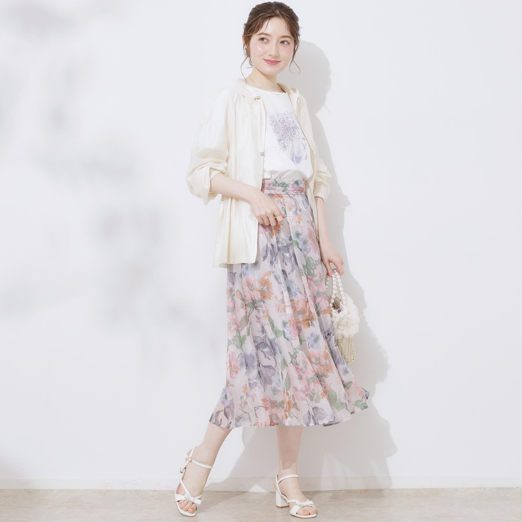 Couture broach「【オシャレな透け感・ペプラム】愛されシアーマンパ」|ブルゾン・スタジャン|