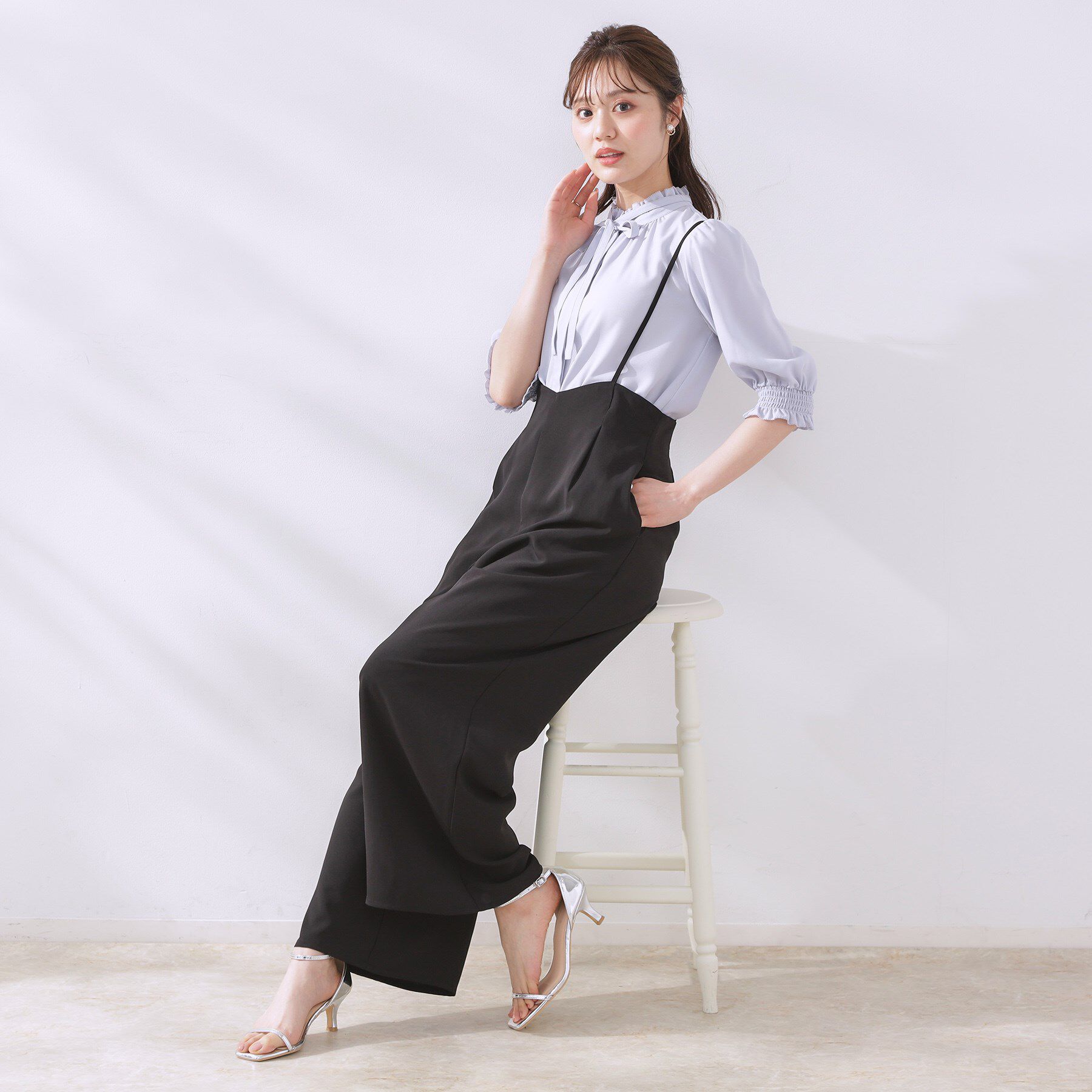 Couture broach「【マシンウォッシャブル・きれいめ】キャミロンパース」|その他|