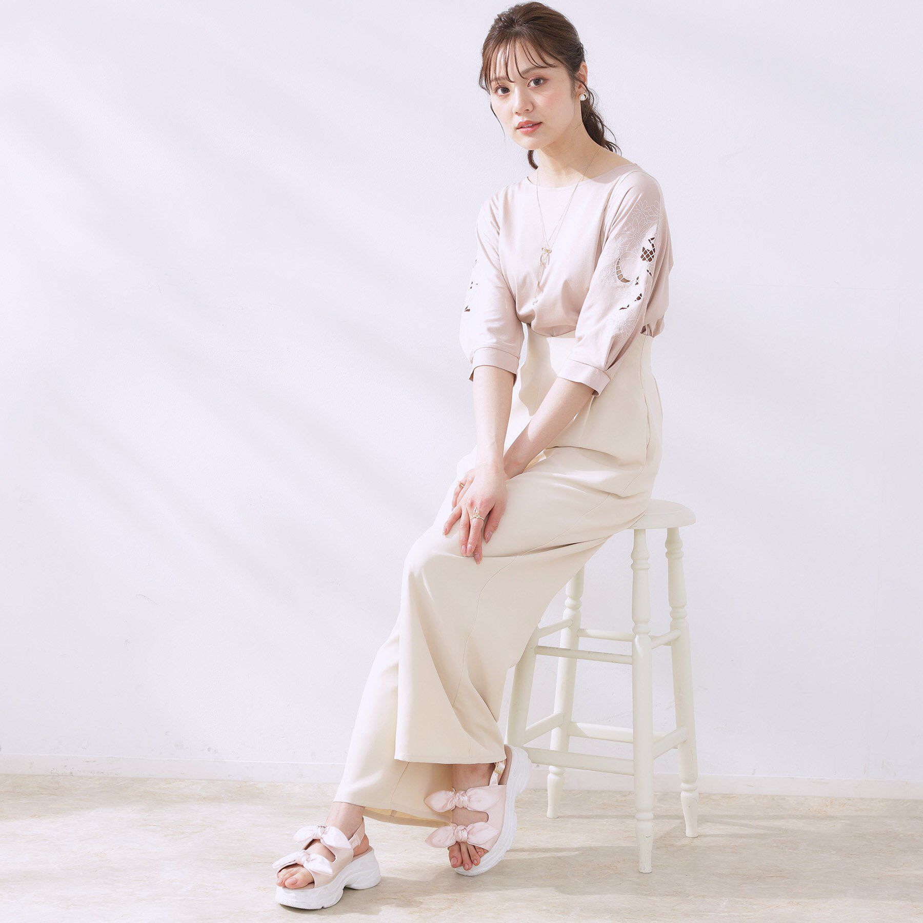 Couture broach「ノットリボン厚底スポーツサンダル」|サンダル|