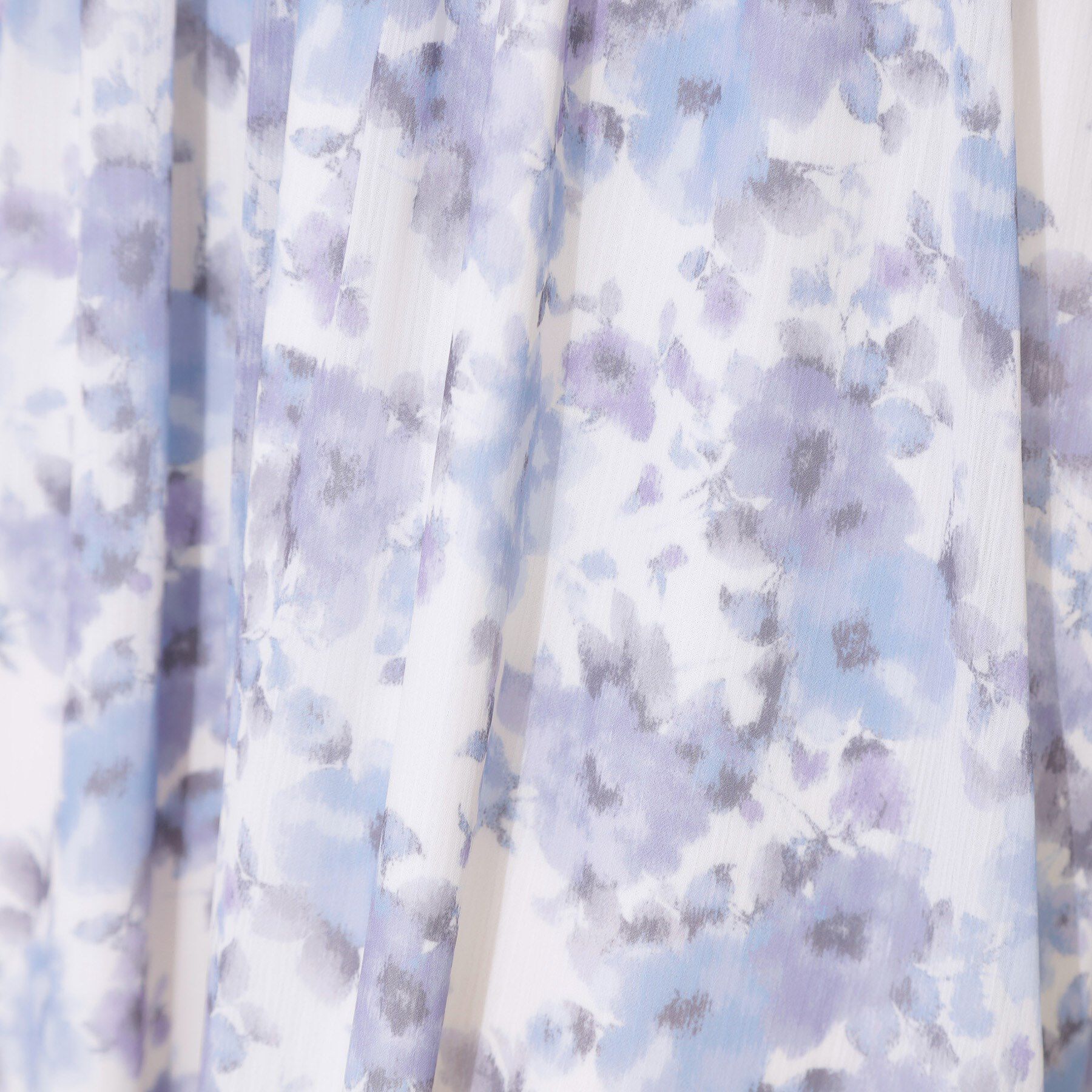 Couture broach「【華やか・ウエストゴム】かすれプリント楊柳スカート」|スカート|