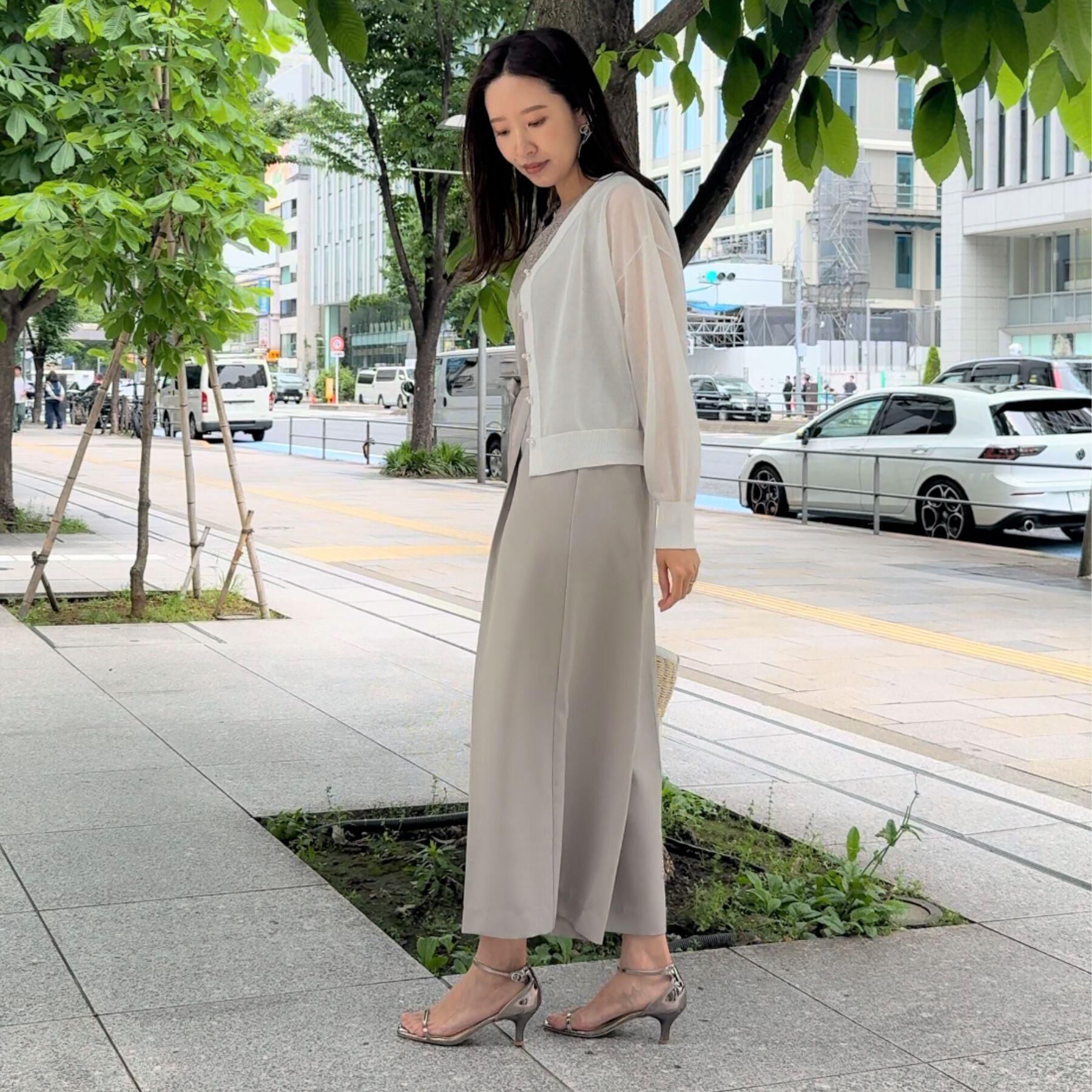 Couture broach「【一枚で着映える】レース切替デザインオールインワン」|オールインワン|