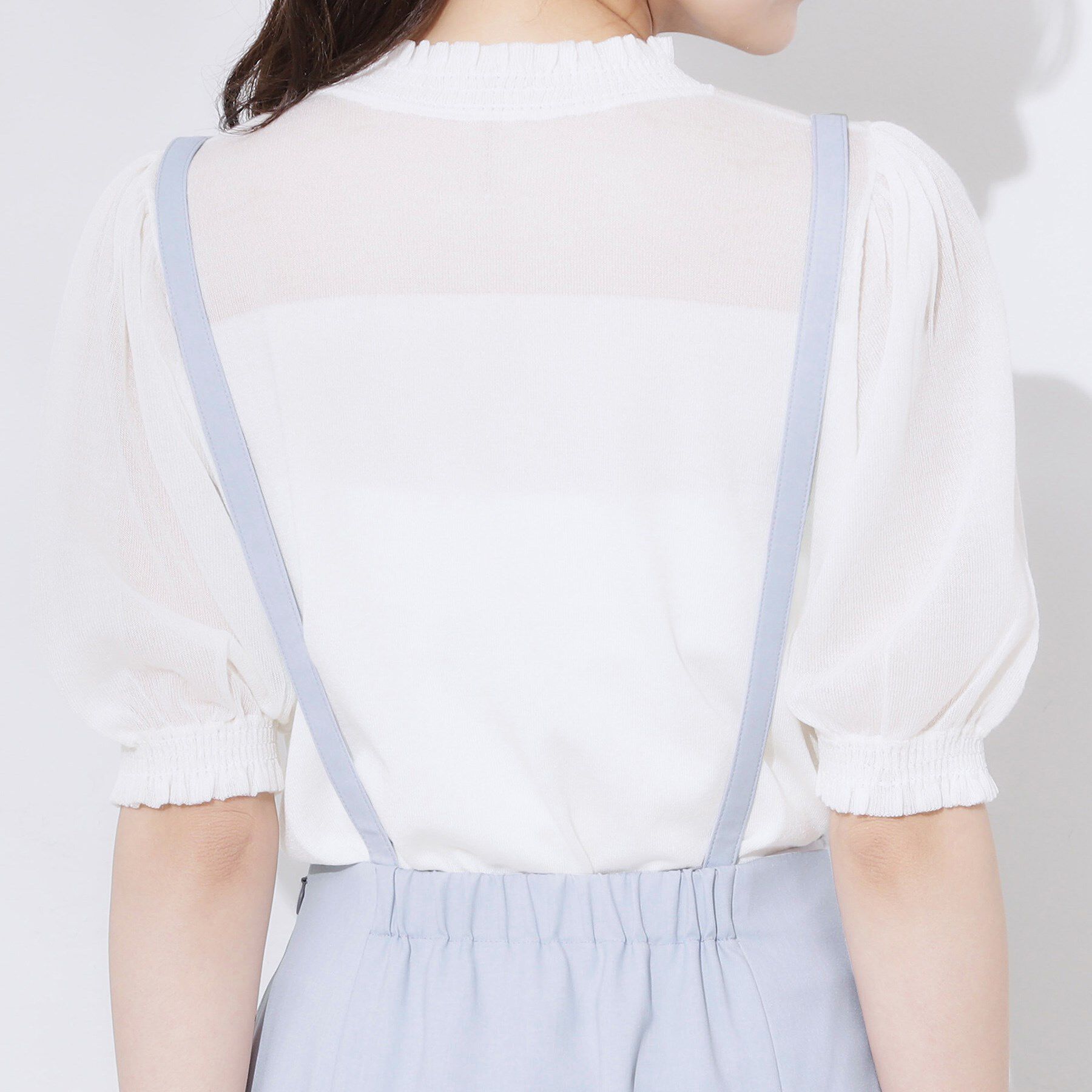 Couture broach「【2WAY・通勤・きれいめ】リネンライク サス付きスカート」|ジャンパースカート|