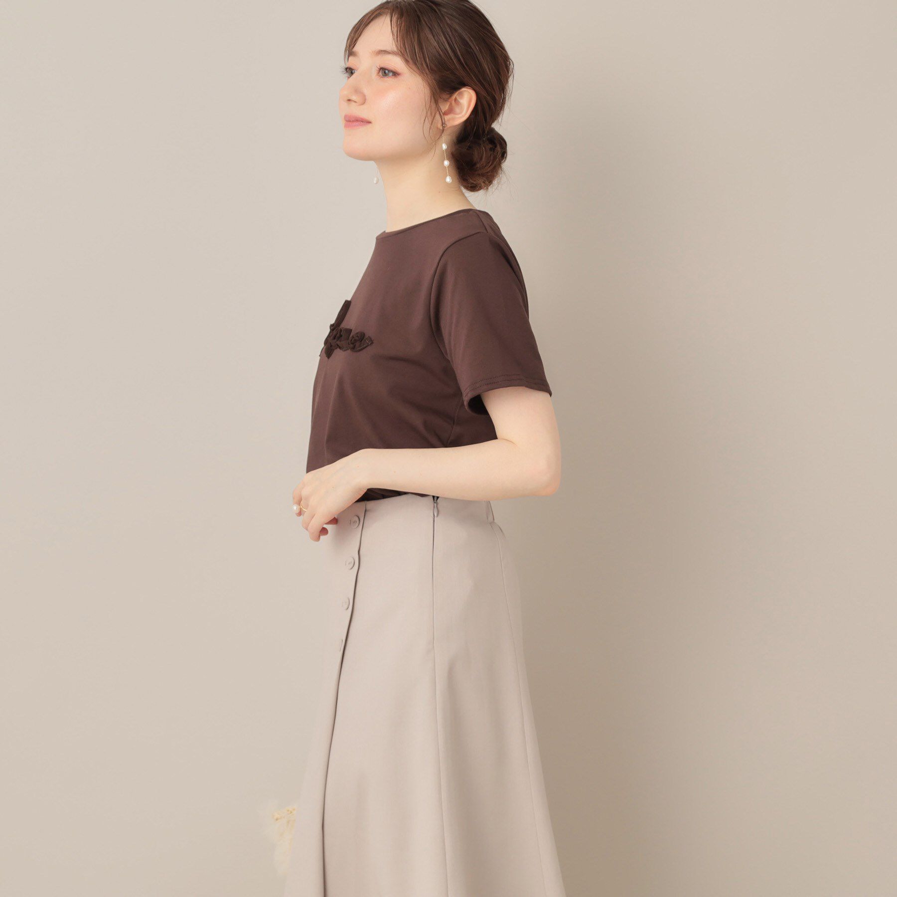 Couture broach「テープ刺繍ロゴT」|Tシャツ・カットソー|