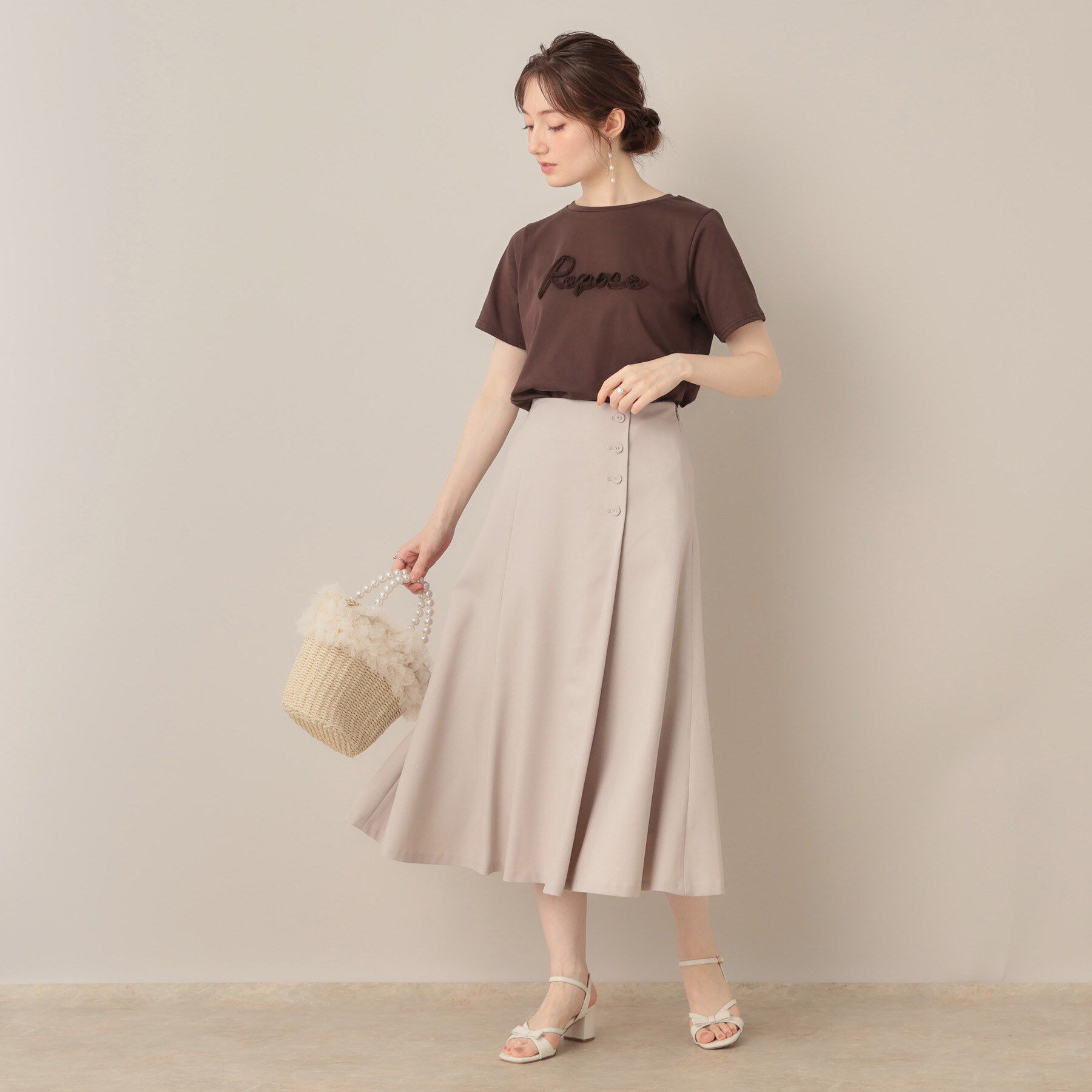 Couture broach「テープ刺繍ロゴT」|Tシャツ・カットソー|