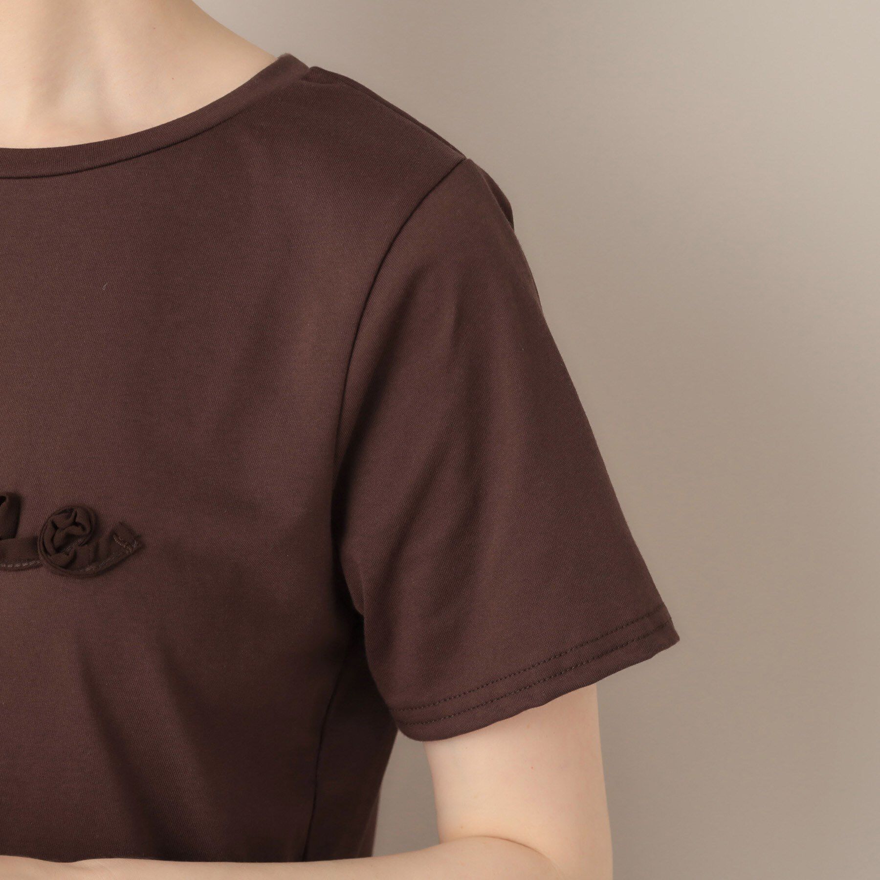 Couture broach「テープ刺繍ロゴT」|Tシャツ・カットソー|